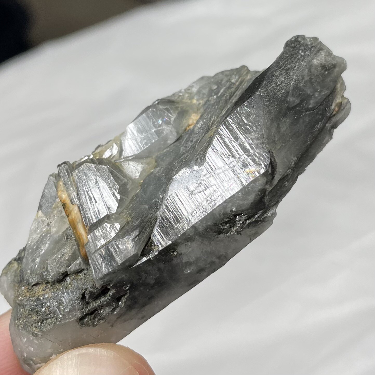 Chlorite & Amphibole In Quartz Crystal Khaplu Gilgit-Baltistan PAKISTAN Lot Of 9