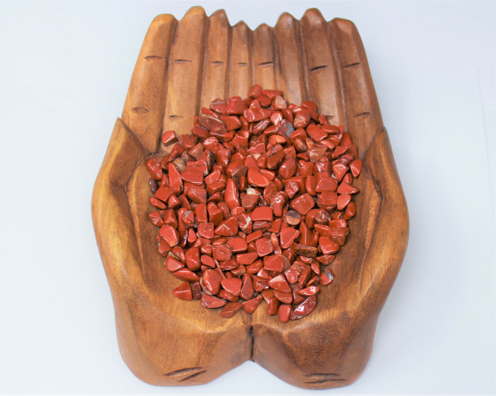 Red Jasper Semi Tumbled Gemstone Mini Chips 3-8 mm, ‘A’ Grade Wholesale Bulk Lot