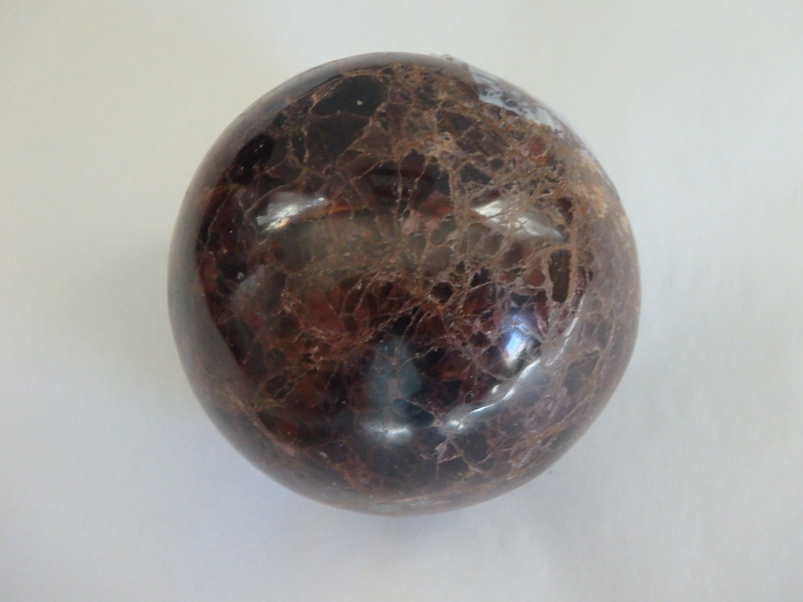 Crystal❤️✨Red Star Garnet ❤️✨$48 Sphere Polished 214.1 grams Deep Red