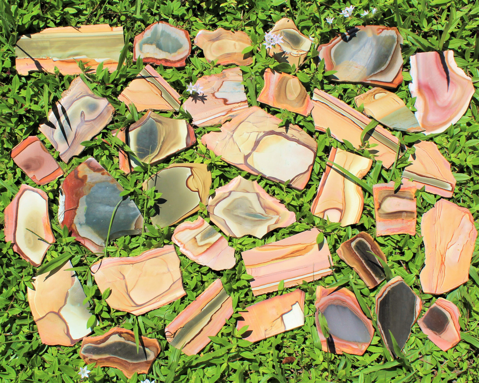 Natural Polychrome Jasper Slabs – Desert Jasper Crystal Slabs Wholesale Bulk Lot