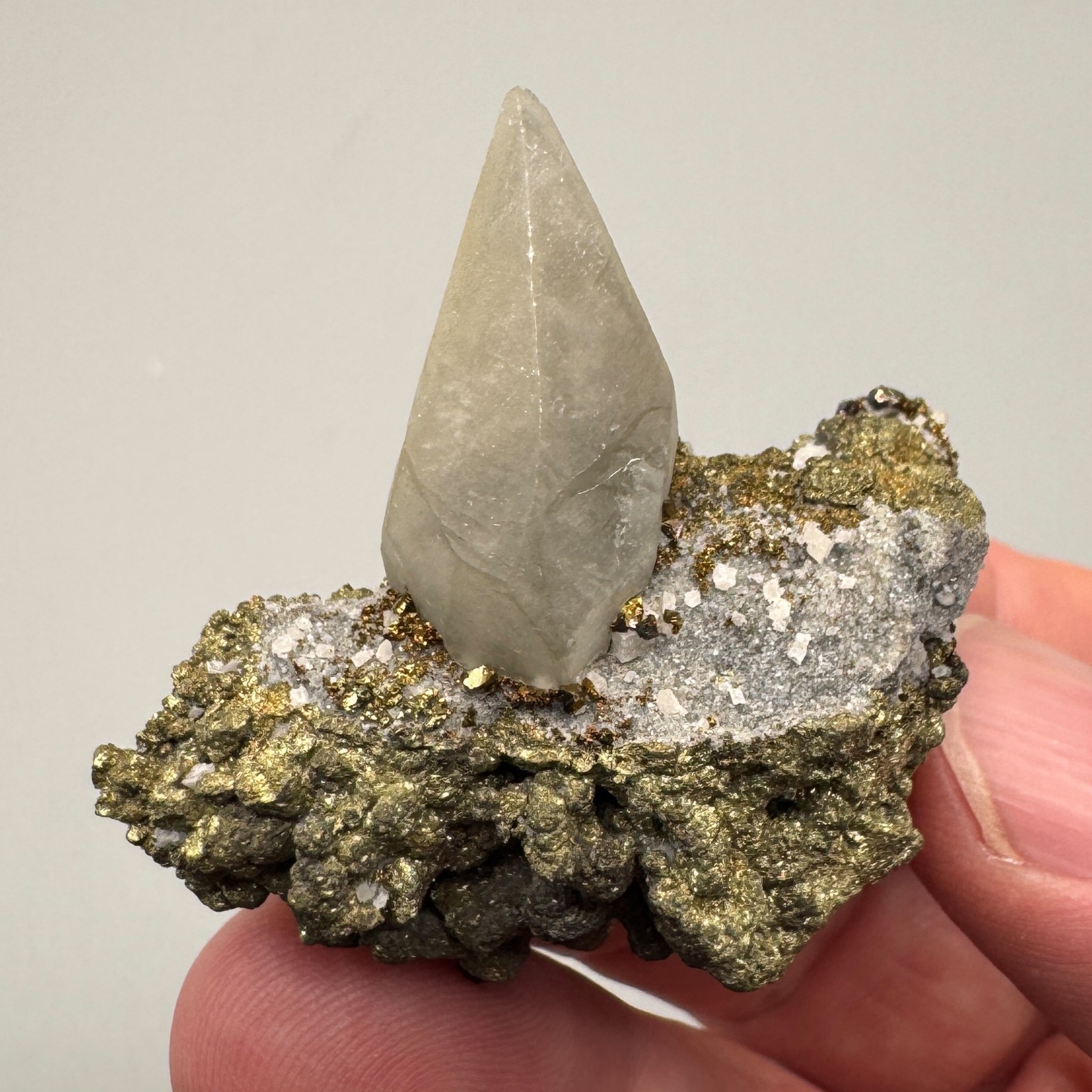 Calcite, Chalcopyrite from Sweetwater Mine, Missouri – Fine Mineral Specimen