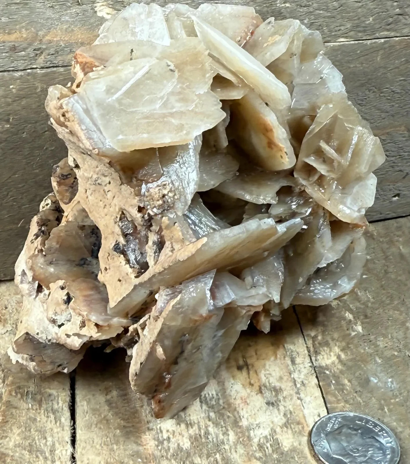 Barite Morocco Crystals Cluster, 3.5 inch