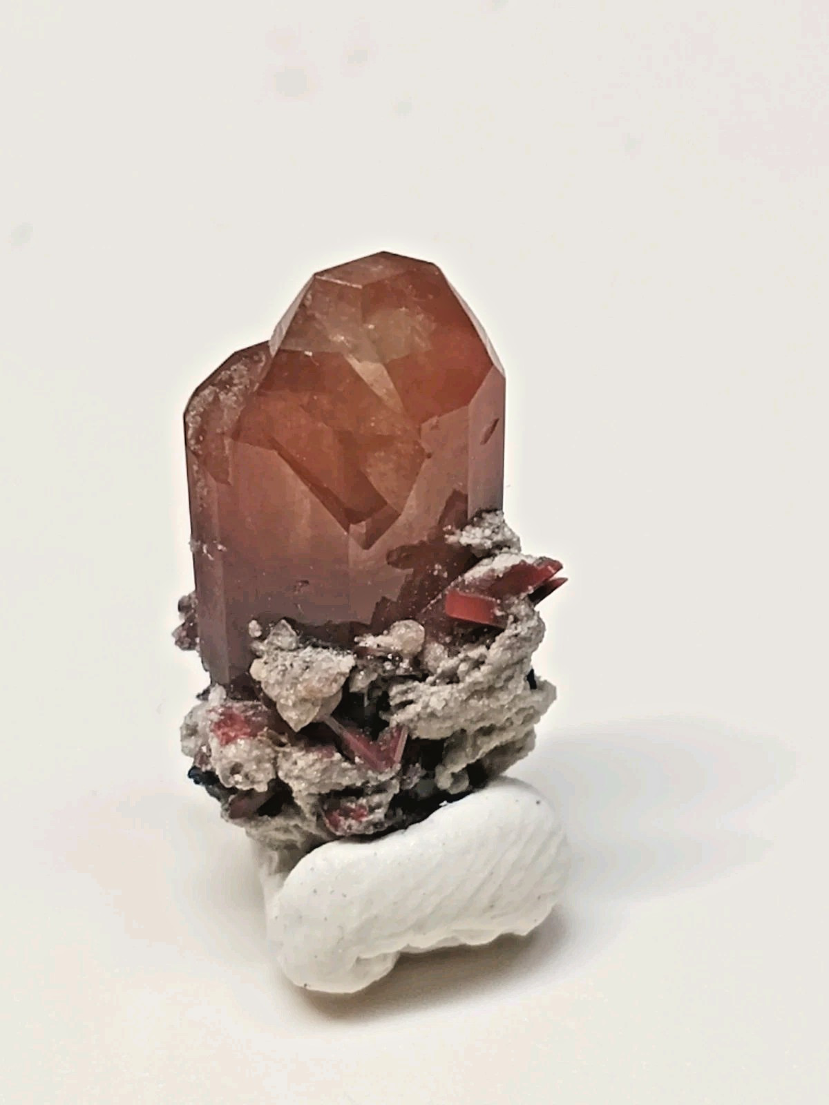 Natural Mexican Red Topaz Crystal Terminated Raw Gemstone Rare Specimen X77