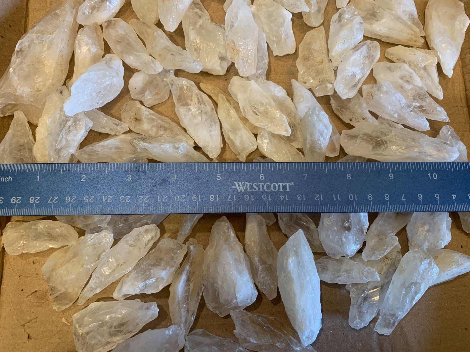 Three (3) WHITE WITCHES FINGER CRYSTALS from Zambia – Random Selection