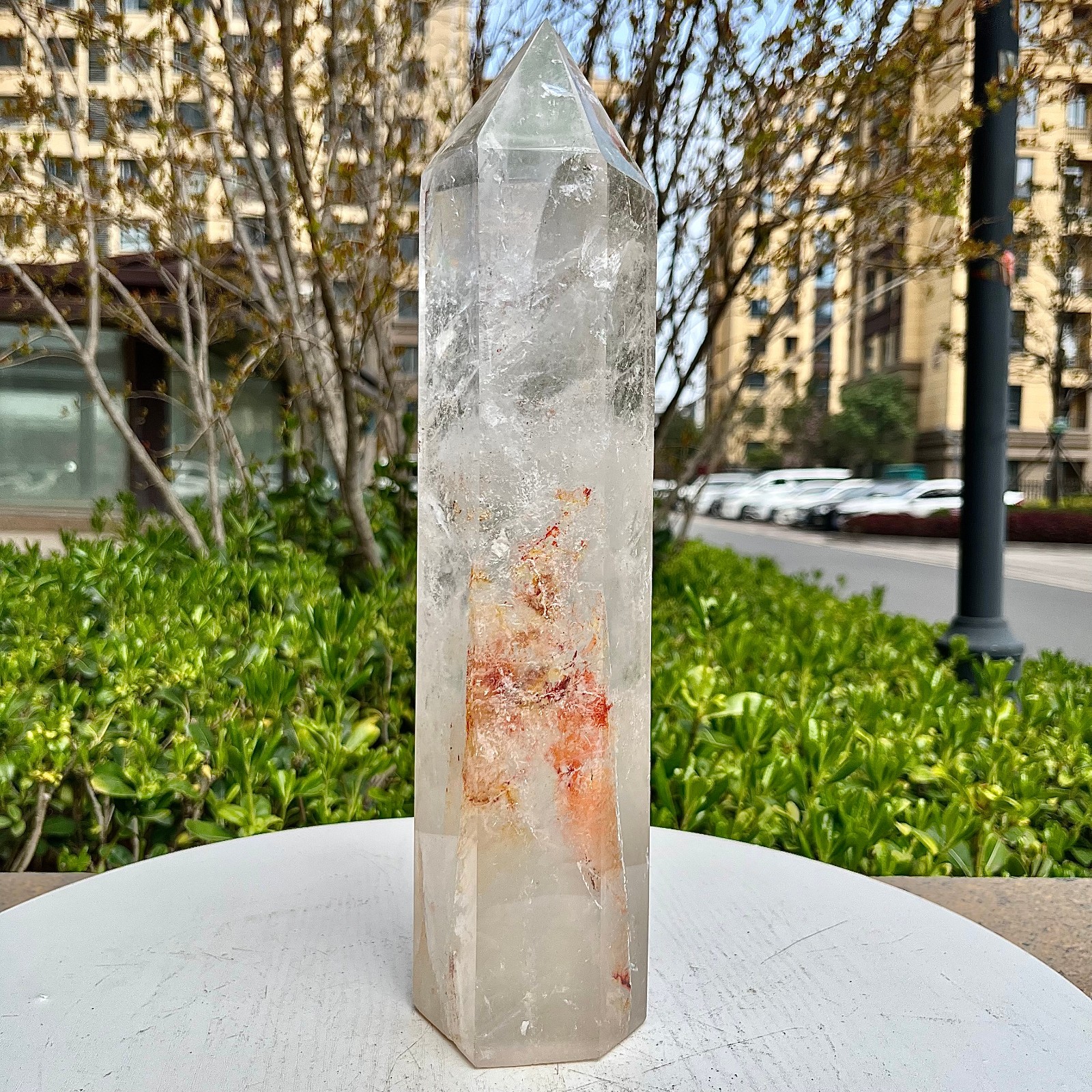 Natural Clear Quartz Crystal Point Tower Wand Reiki Healing Chakra Stone 5.4 lb