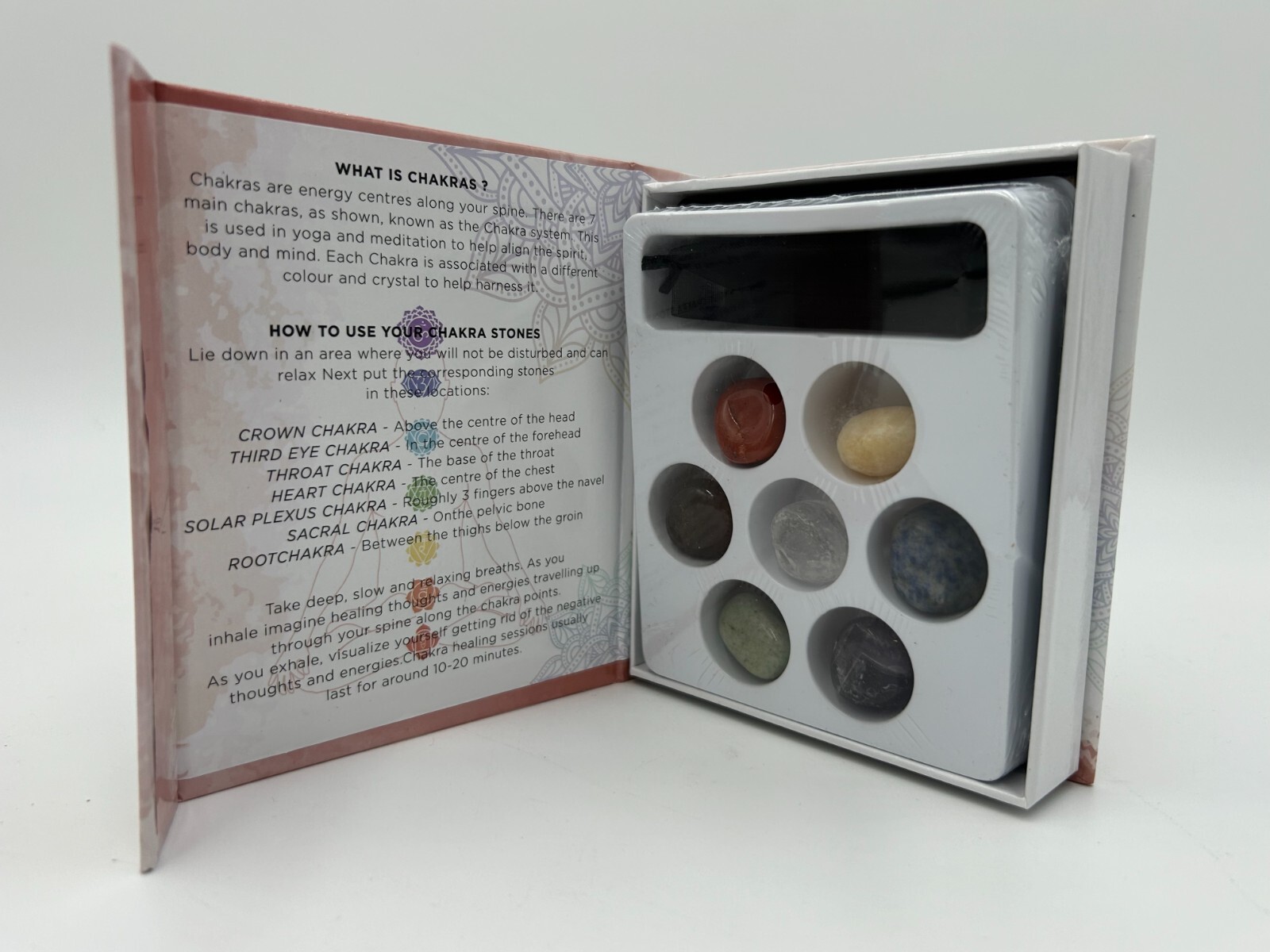 7 Chakra Stone Set for Crystal and Mineral Wellness New in Box