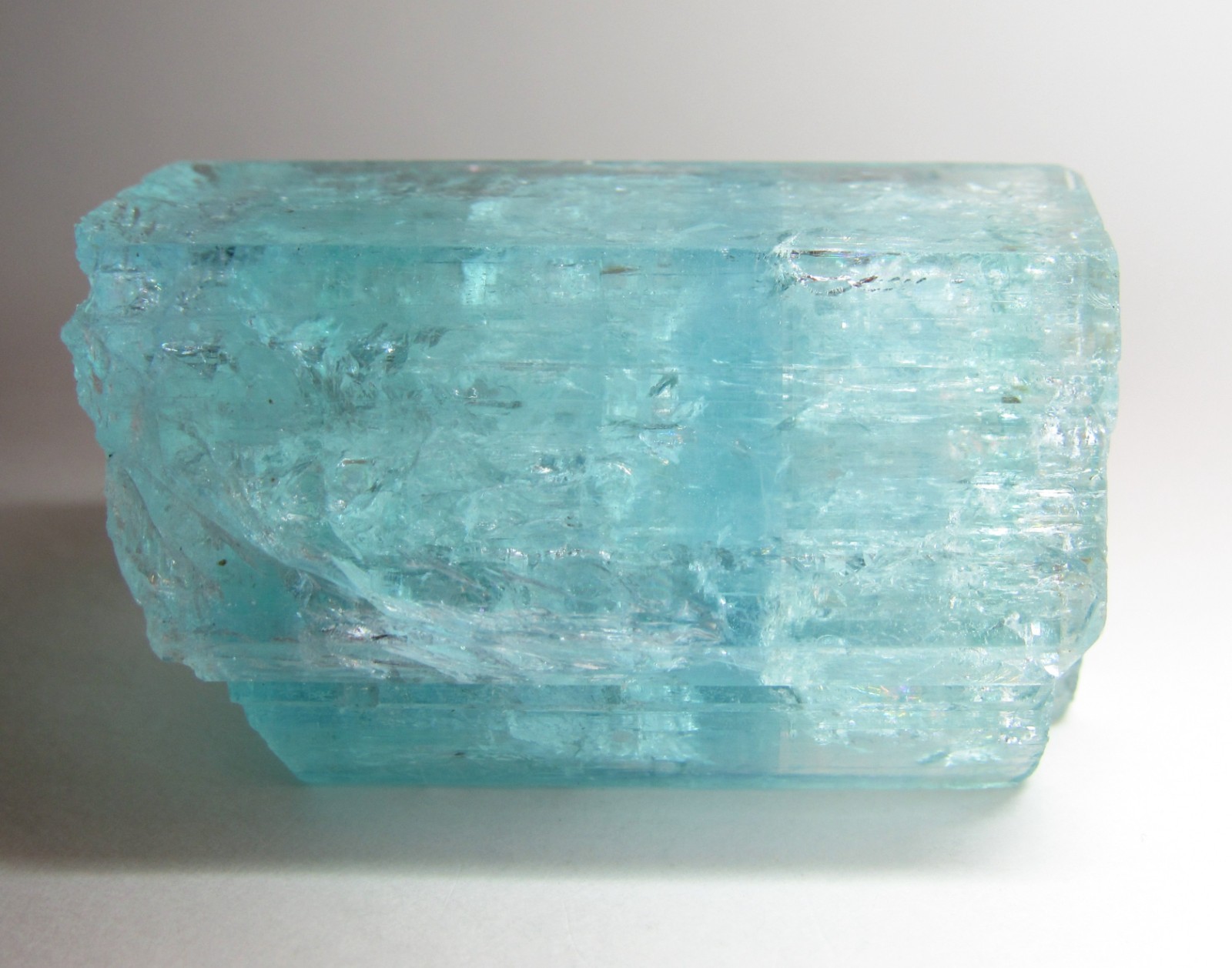 MESMERIZING IRIDESCENT AQUA BAND AQUAMARINE BERYL CRYSTAL!!! NIGERIA NEW FIND