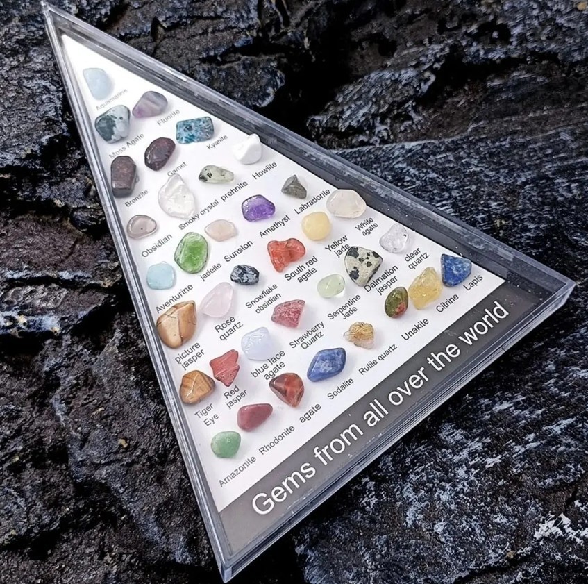 36pcs Healing Crystals & Stones Set Chakra Quartz Gemstones Meditation Decor
