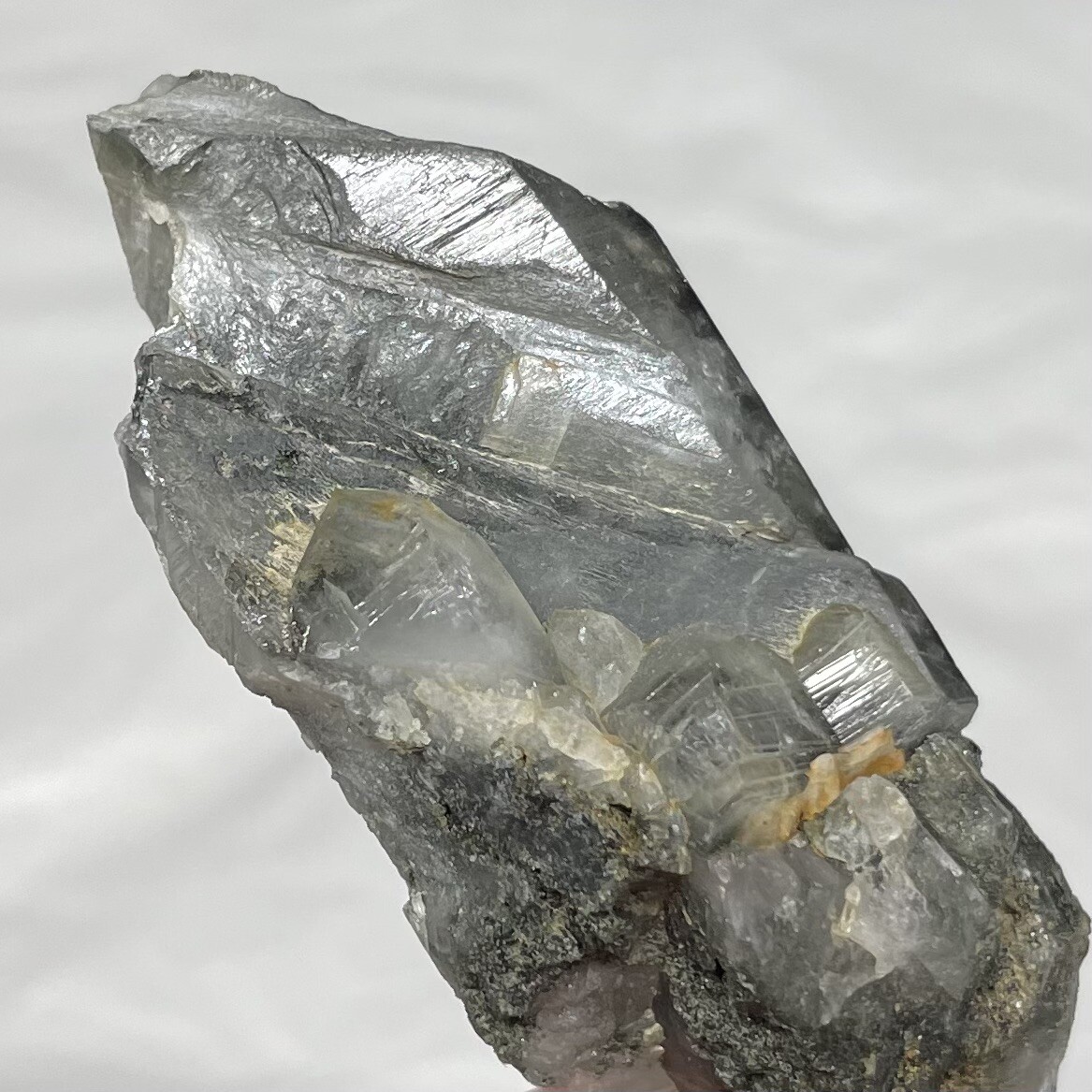 Chlorite & Amphibole In Quartz Crystal Khaplu Gilgit-Baltistan PAKISTAN Lot Of 9