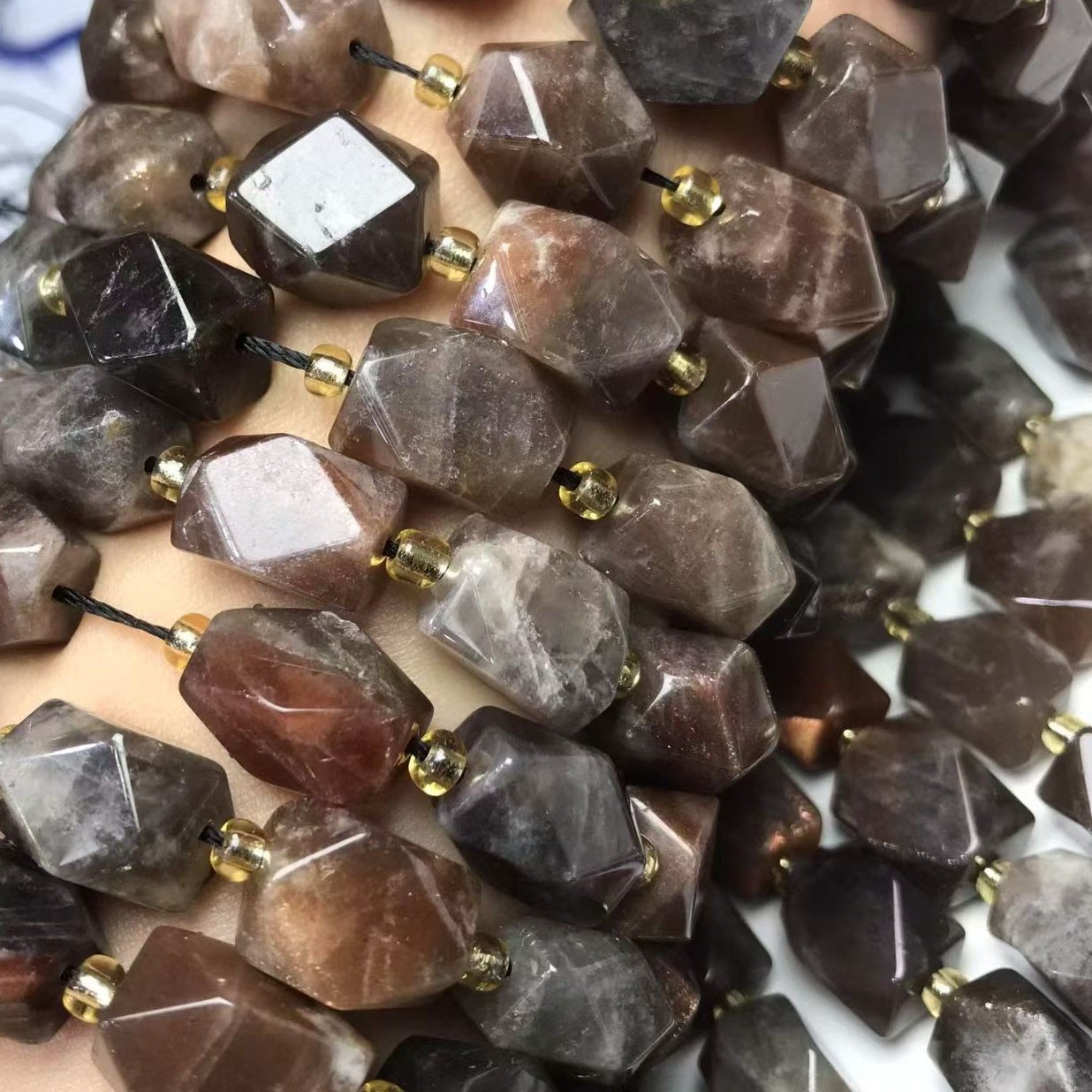 Natural sunstone Beads for DIY Bracelet Necklace Jewelry Making