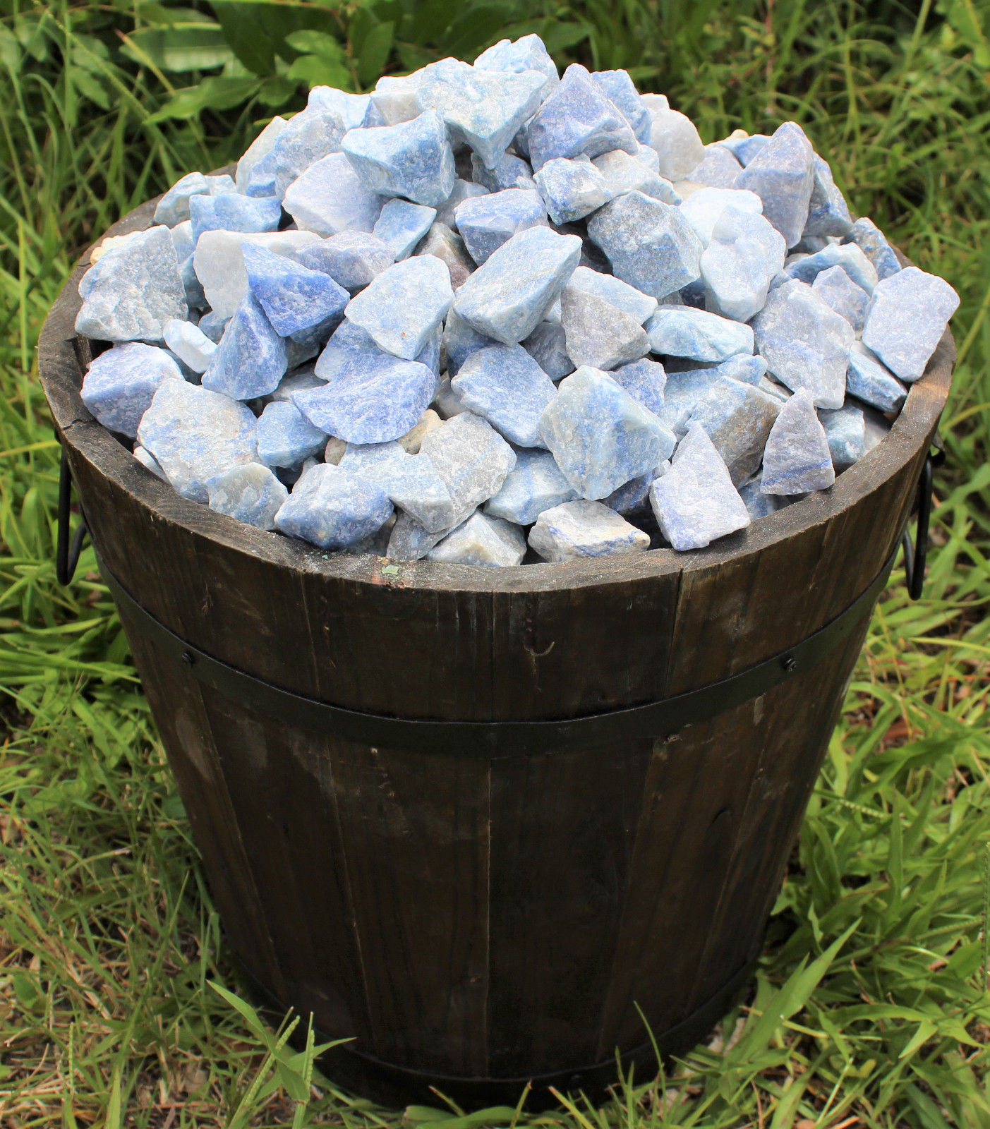 1 Blue Quartz Rough Crystal (Natural Raw Gemstone)
