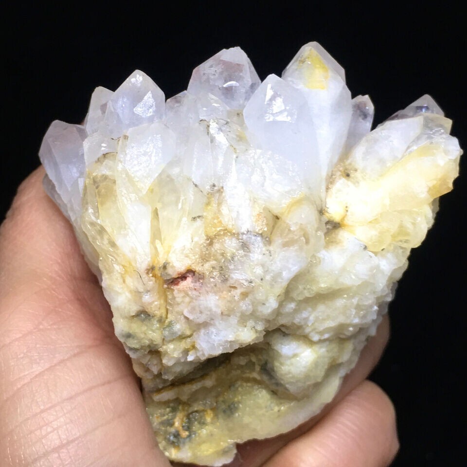 225g Museum Quality Transparent White Quartz Crystal Cluster Mineral Specimen