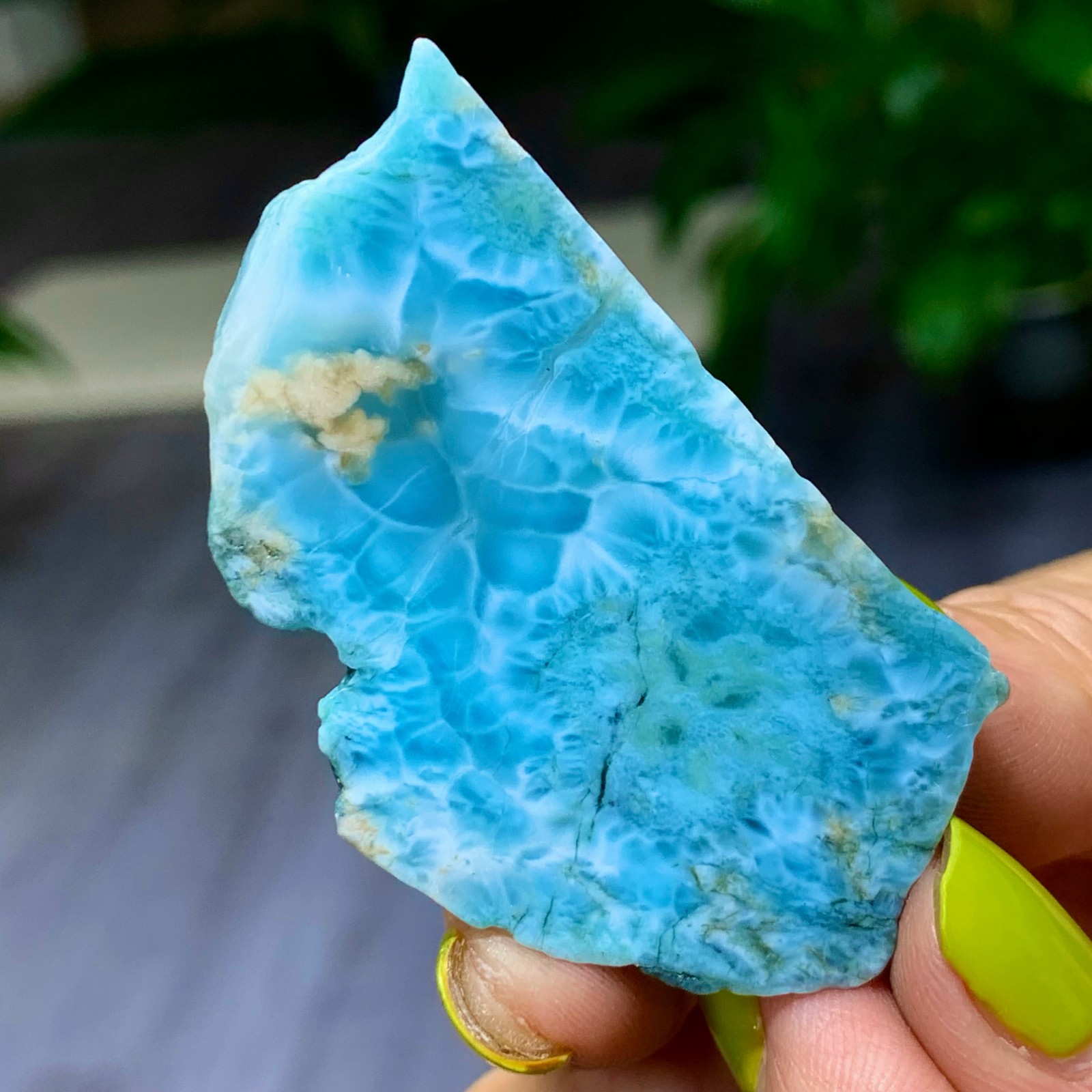 19G Natural larimar/hemimorphite Gorgeous rough raw Crystal Mineral Specimen