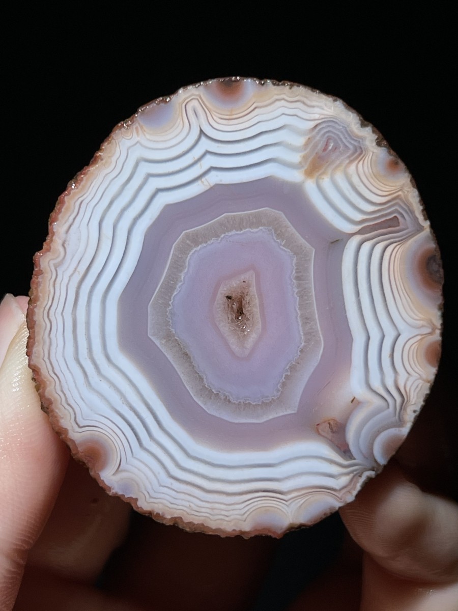 1pair pink China Natural Warring State Red Agate Crystal Specimen 157g 103