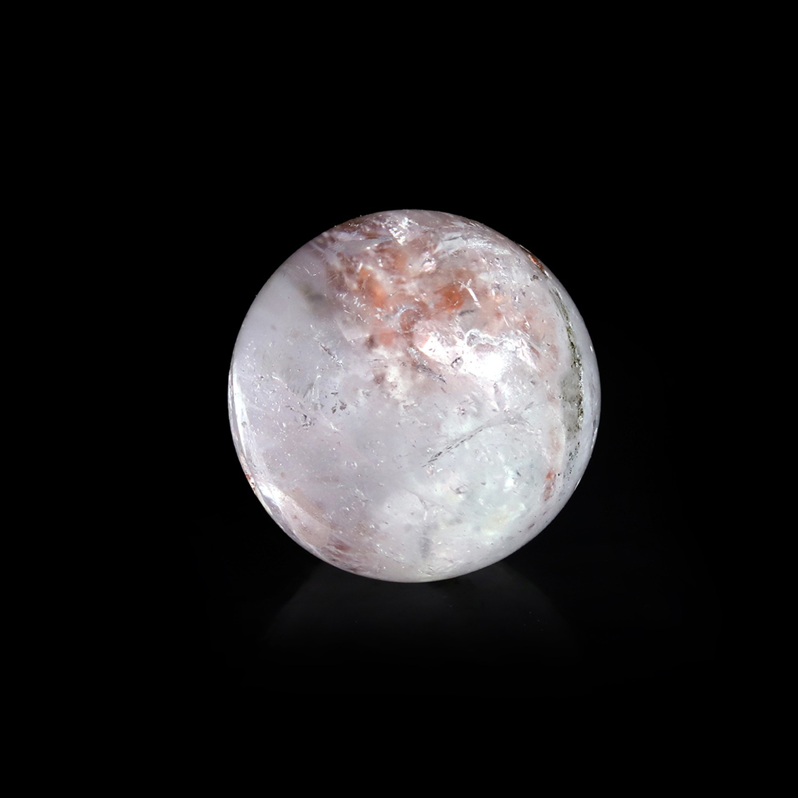 AAA Grade Quartz Crystal Sphere Clear Pink Natural Himalayan Quartz (18-19mm)