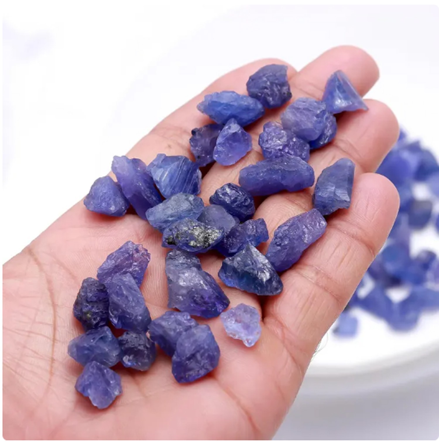 28 Cts Natural Blue Tanzanite Rough 5 Pcs Lot Gems Crystal Jewelry Making
