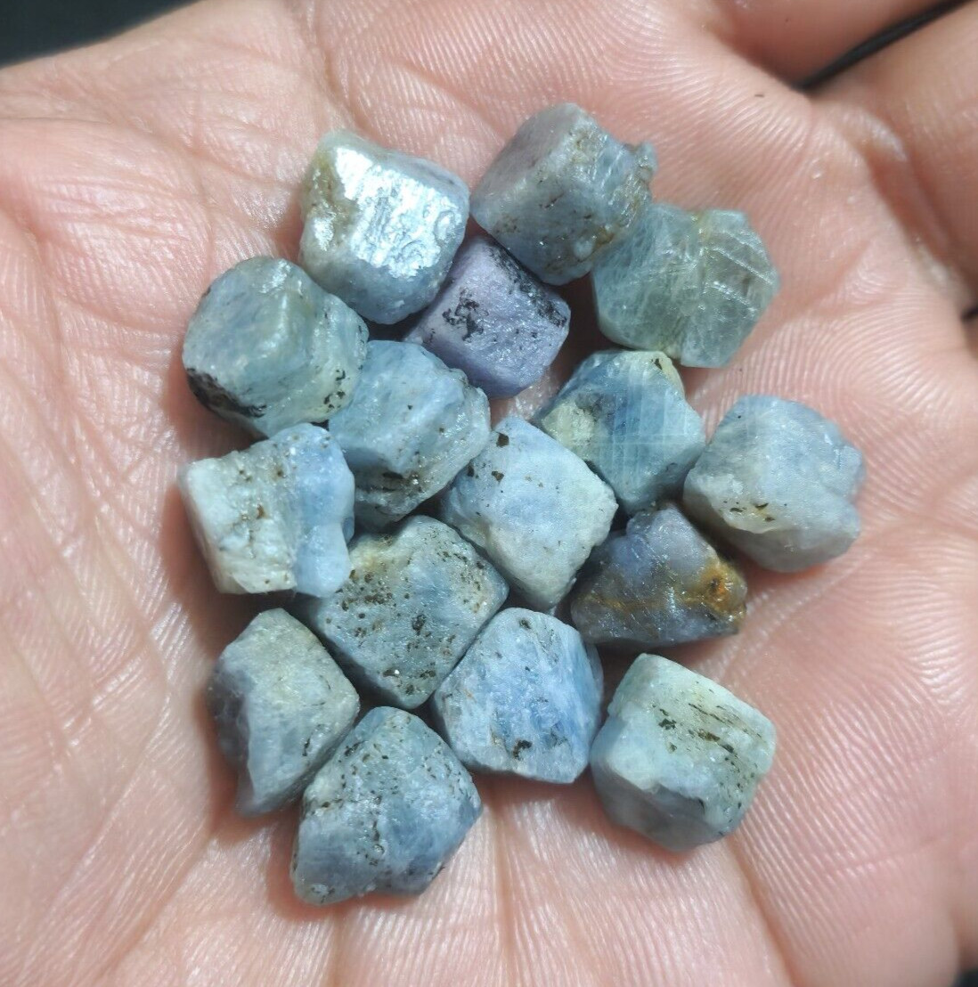 Ultimate A+ Madagascar Blue Sapphire Raw 188.25 Crt Size 8-13 MM Loose Gemstone