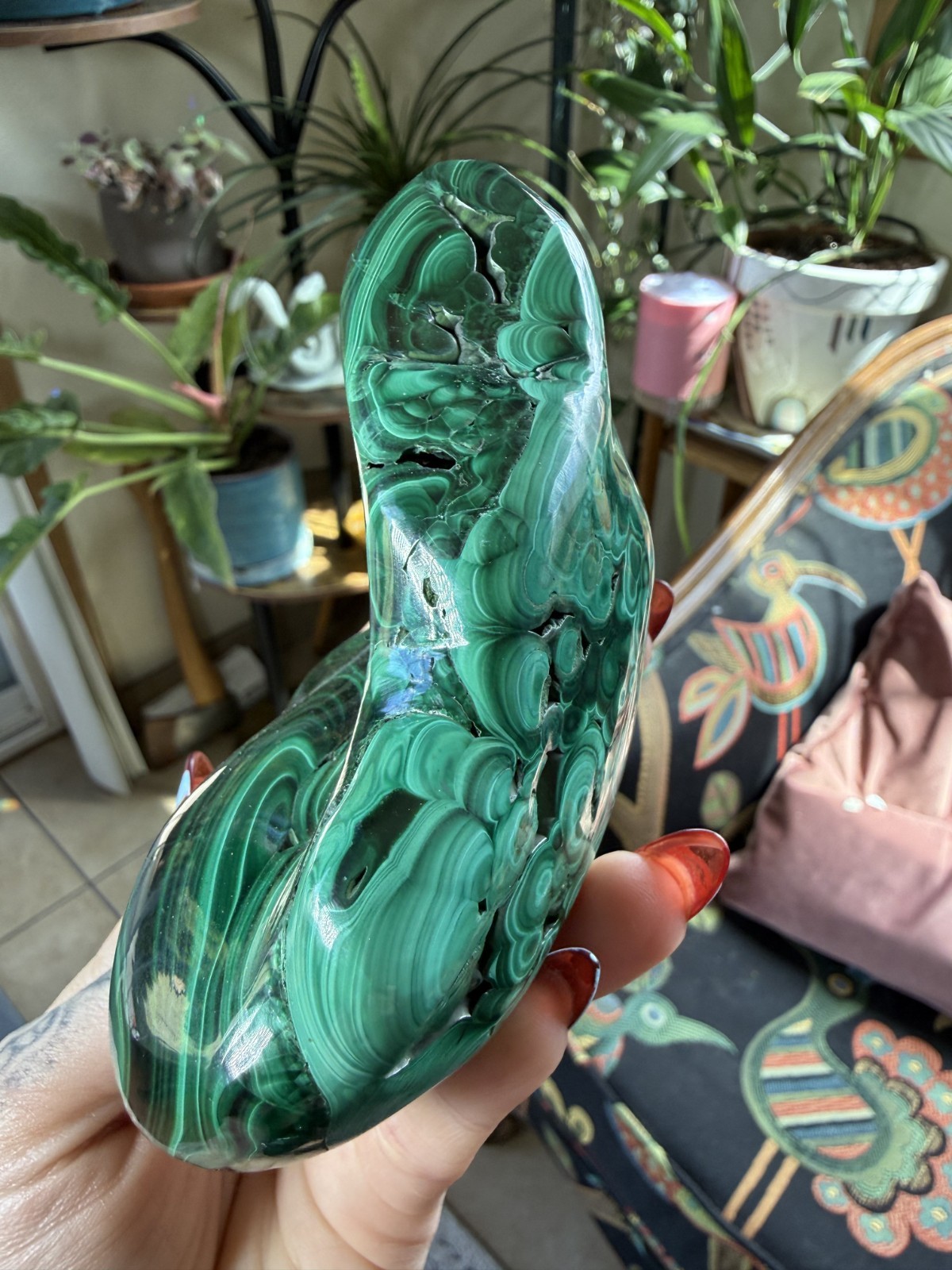 Polished Malachite Freeform – Congo – 1.42 lbs
