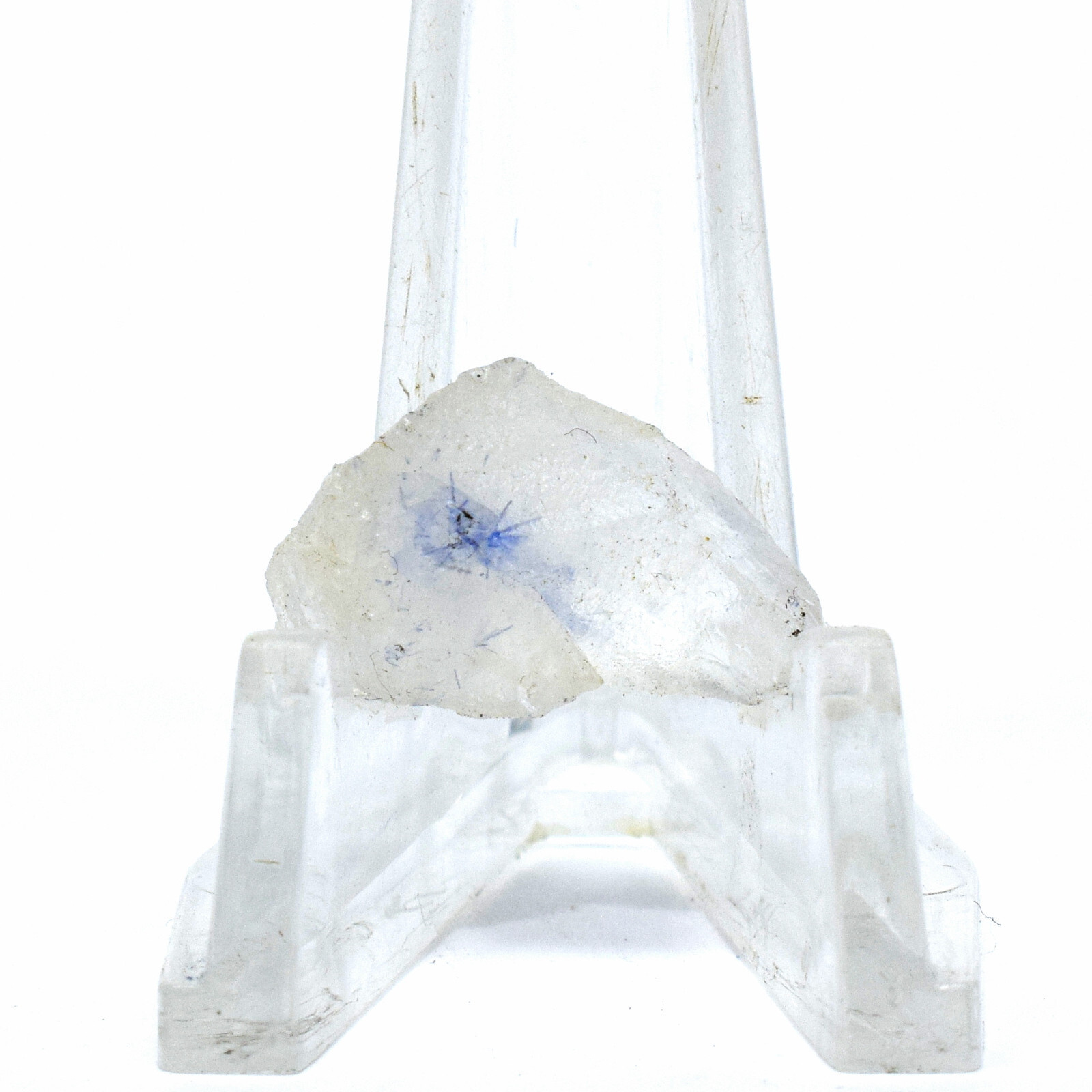 18mm 10.5ct Blue Dumortierite Quartz Point Natural Crystal Gemstone Cab – Brazil