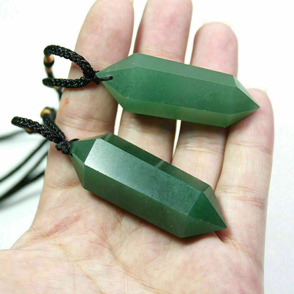 Pendulum Quartz Stone Pendant Chakra Healing Natural Crystal Gemstone Necklace