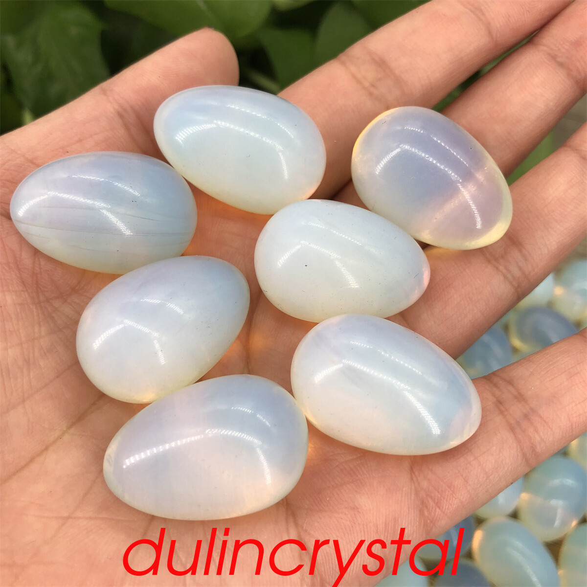 5pcs Opalite Synthetic Mini Egg Quartz Crystal palite Reiki Healing Quality Gem