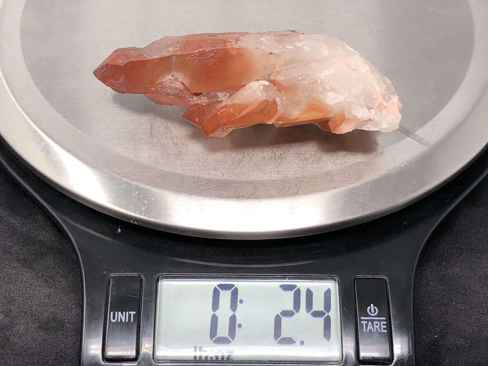Red Quartz Crystal Cluster Point Morocco 2.4oz N34