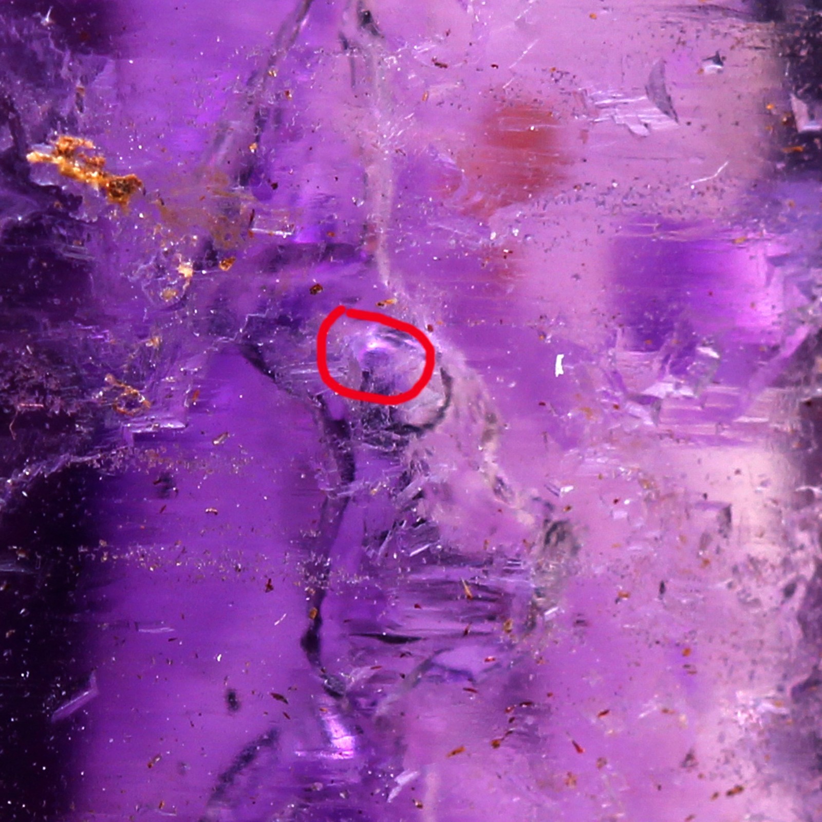 AMETHYST ENHYDRO Natural Crystal Point 2x Moving Water Bubble BRANDBERG Lemurian