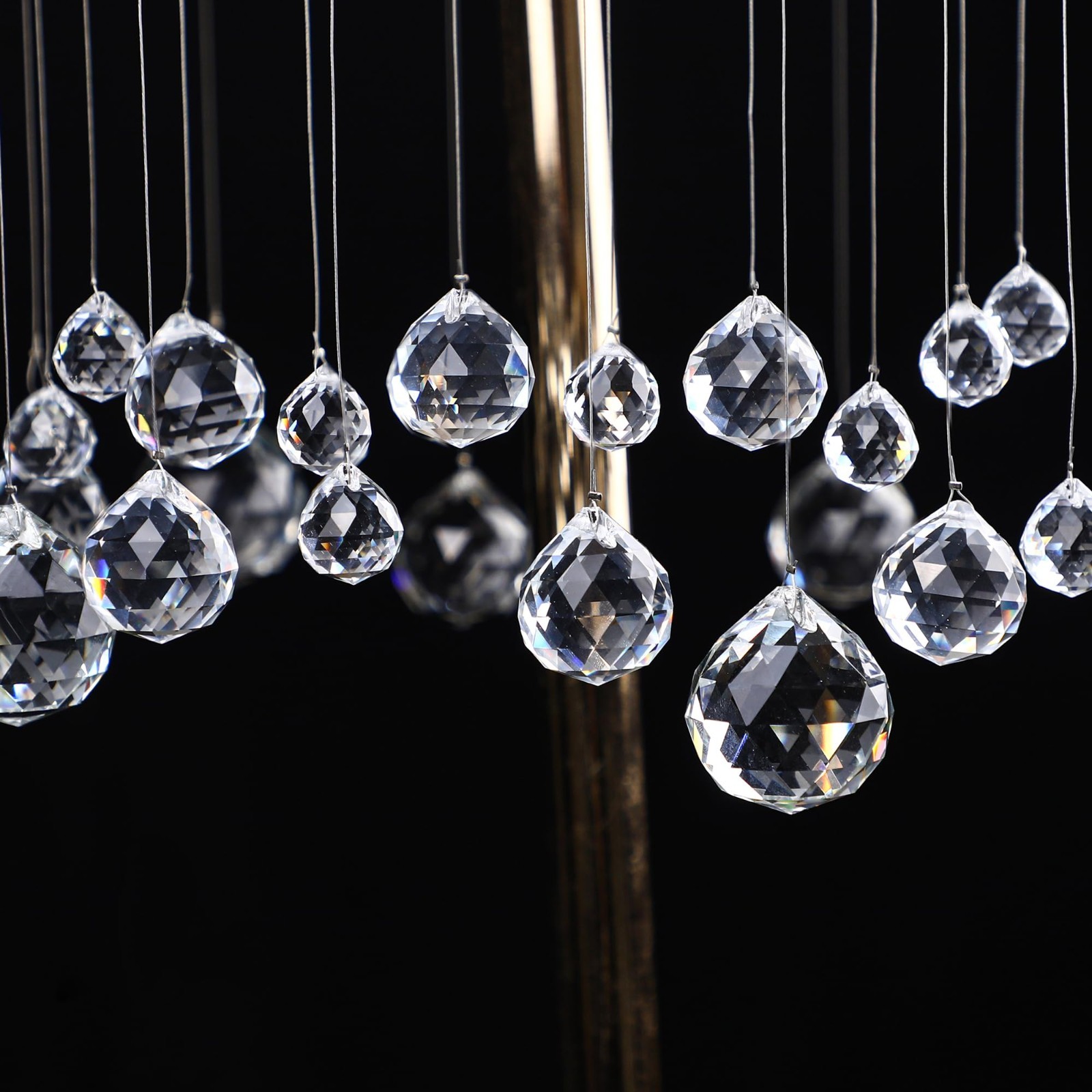 48pcs Clear Faceted Crystal Ball Prisms 1.2″ Glass Sun Catchers for Home Decor