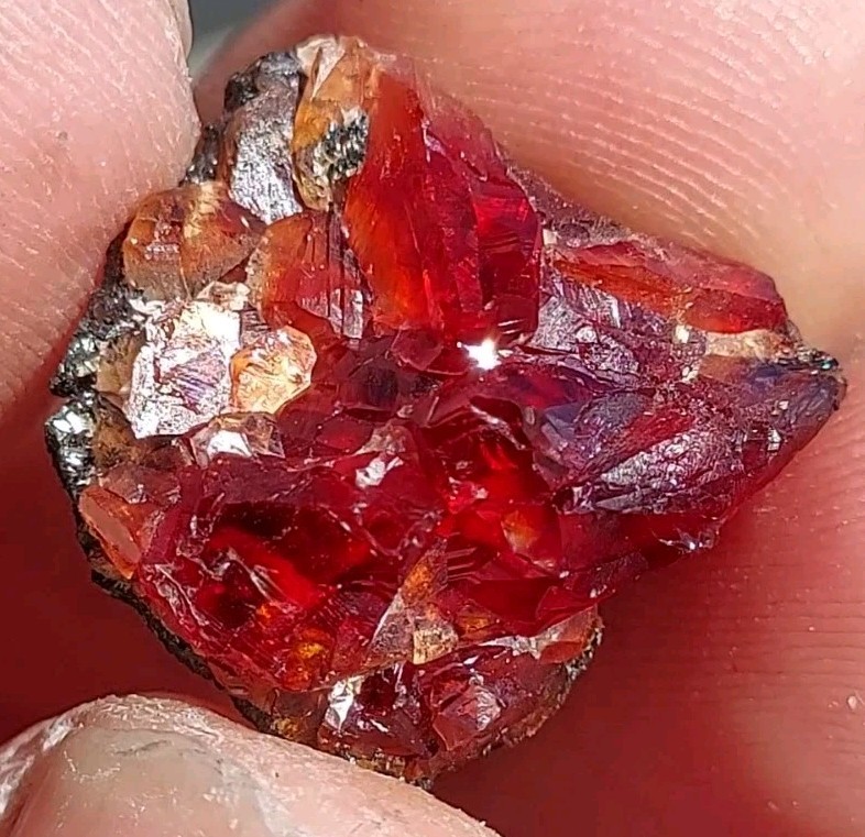 ULTRA RARE GEM RHODOCHROSITE On Matrix N’Chwaning I Mine, KMF, South Africa