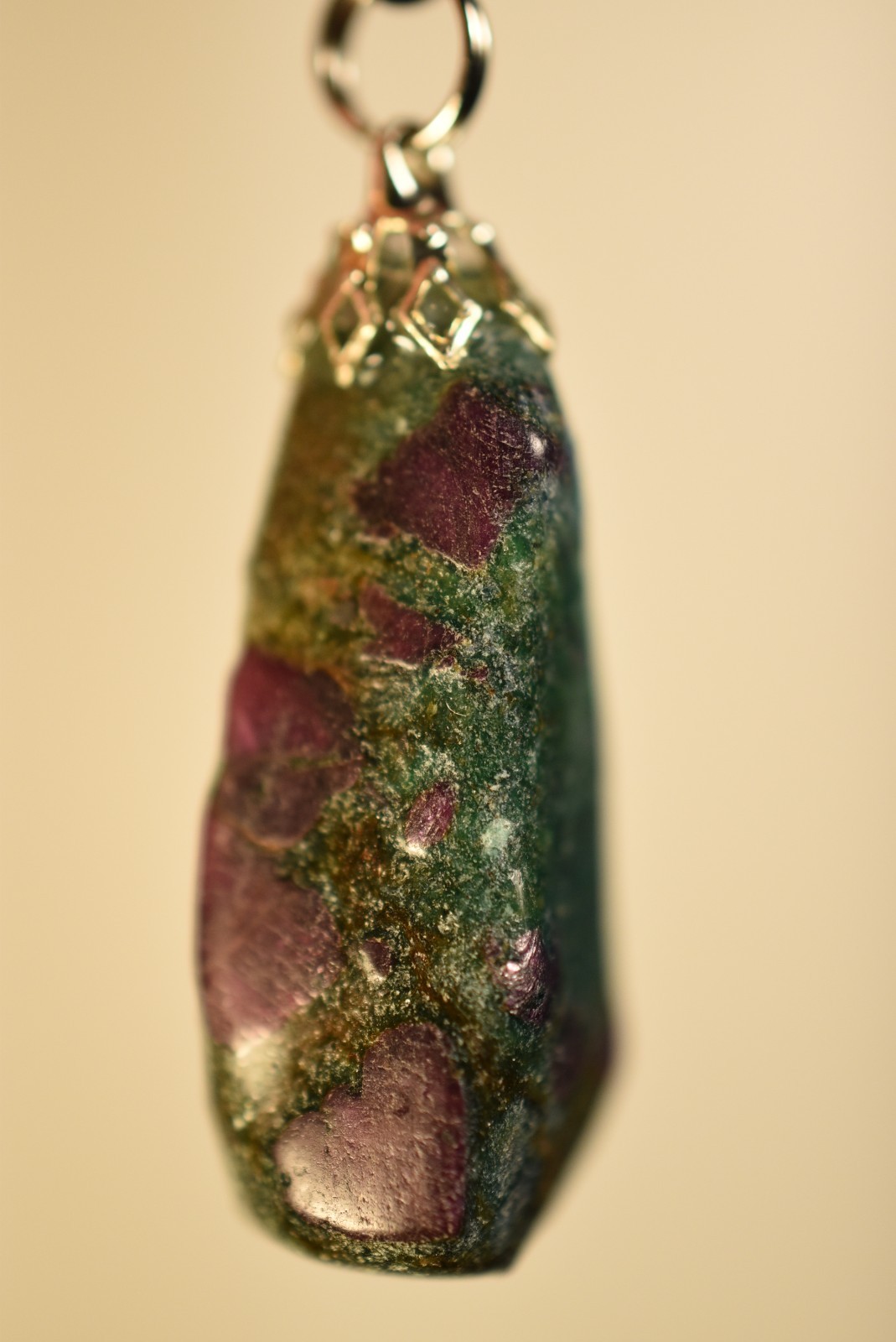 *RUBY FUCHSITE* Pendant 3.5cm 8.5g +Cord Natural Stone Australian Made