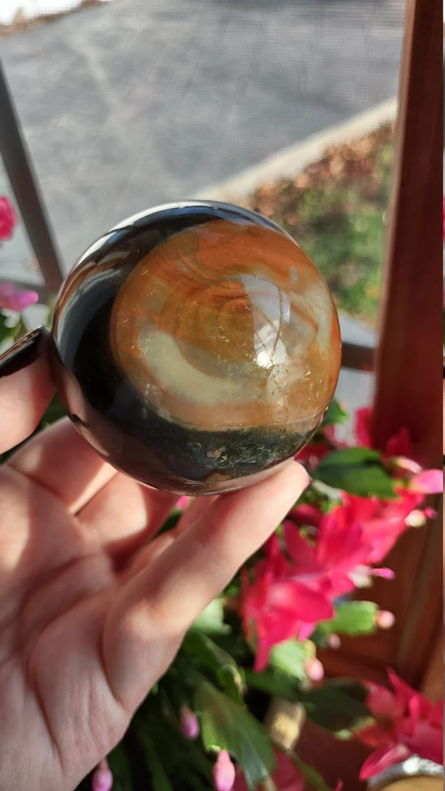 Fancy Jasper Sphere, The Supreme Nurturer Stone, Jasper Gemstone Crystal Heart