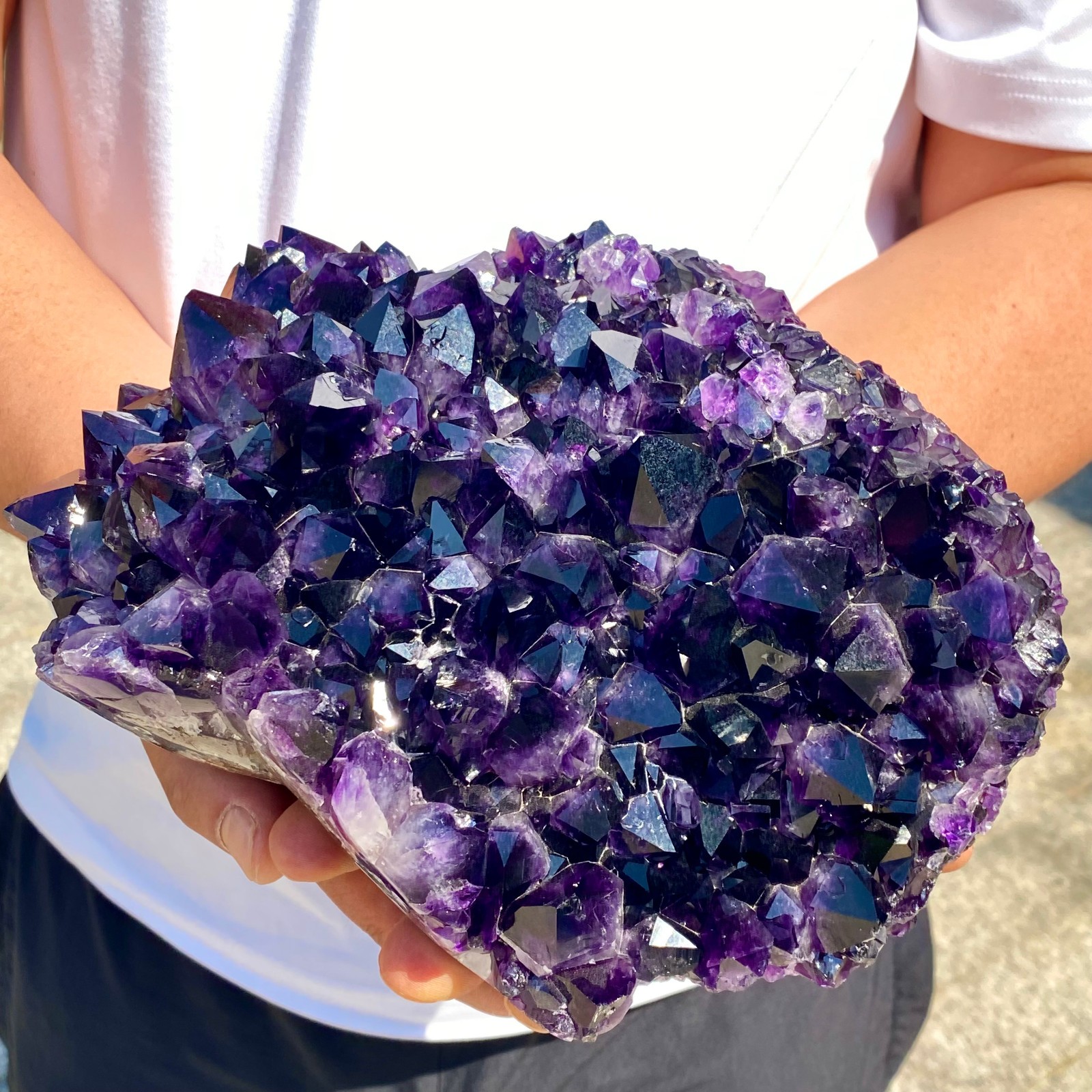 10LB Natural amethystCluster Quartz Crystal backbone mineral Specimen Healing