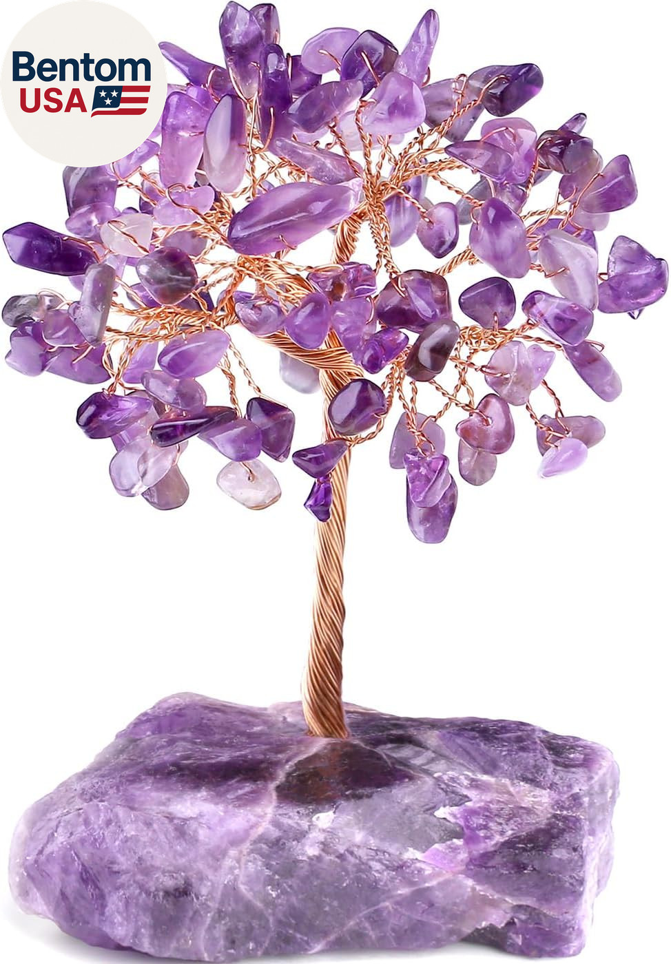 Amethyst Crystal Tree Crystals Healing Stones Reiki Natural Crystals Base Copper