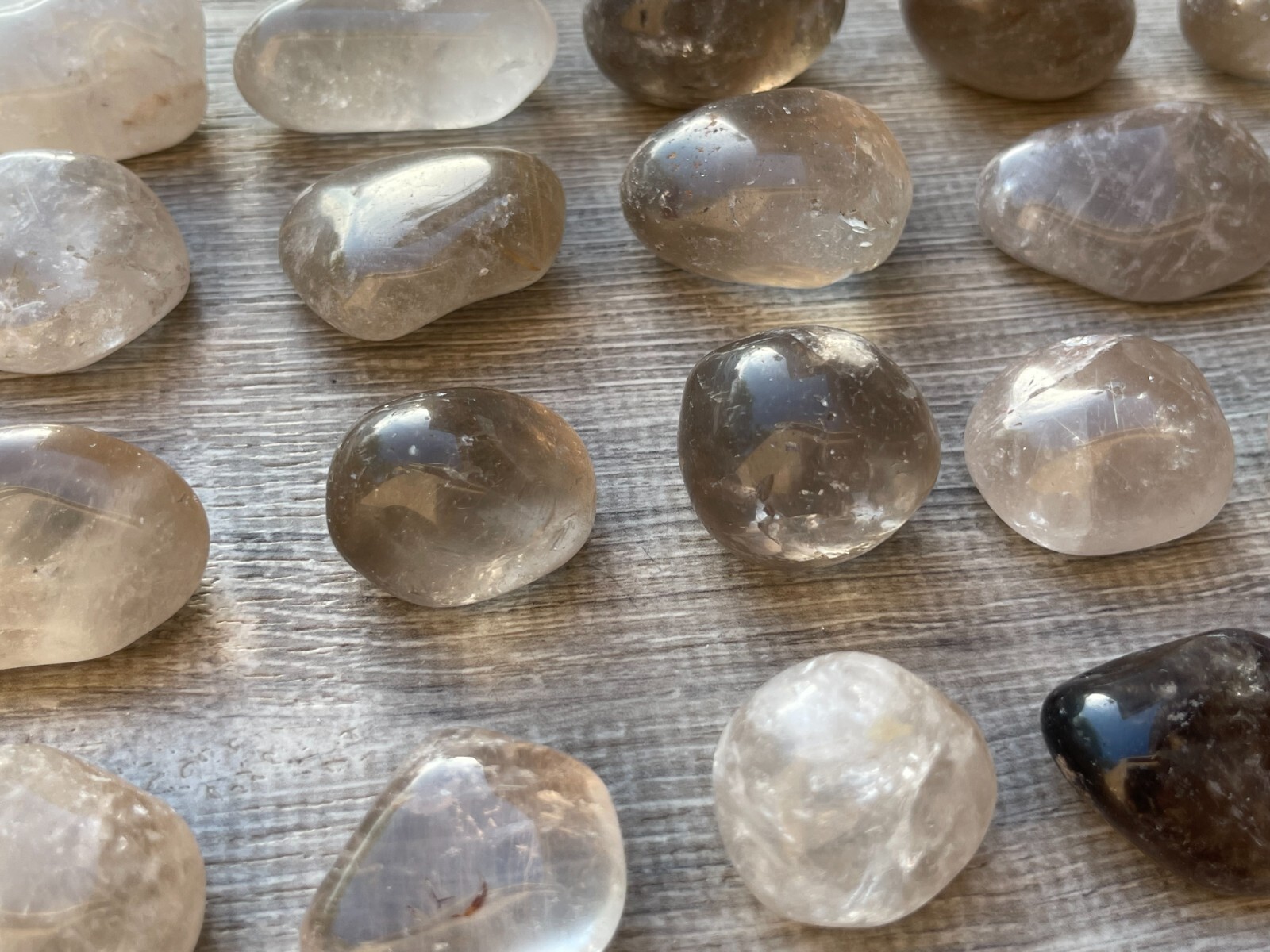 Smoky Quartz Pebble, 1-2 Inches Large Tumbled Smoky Quartz, Wholesale Bulk Lot