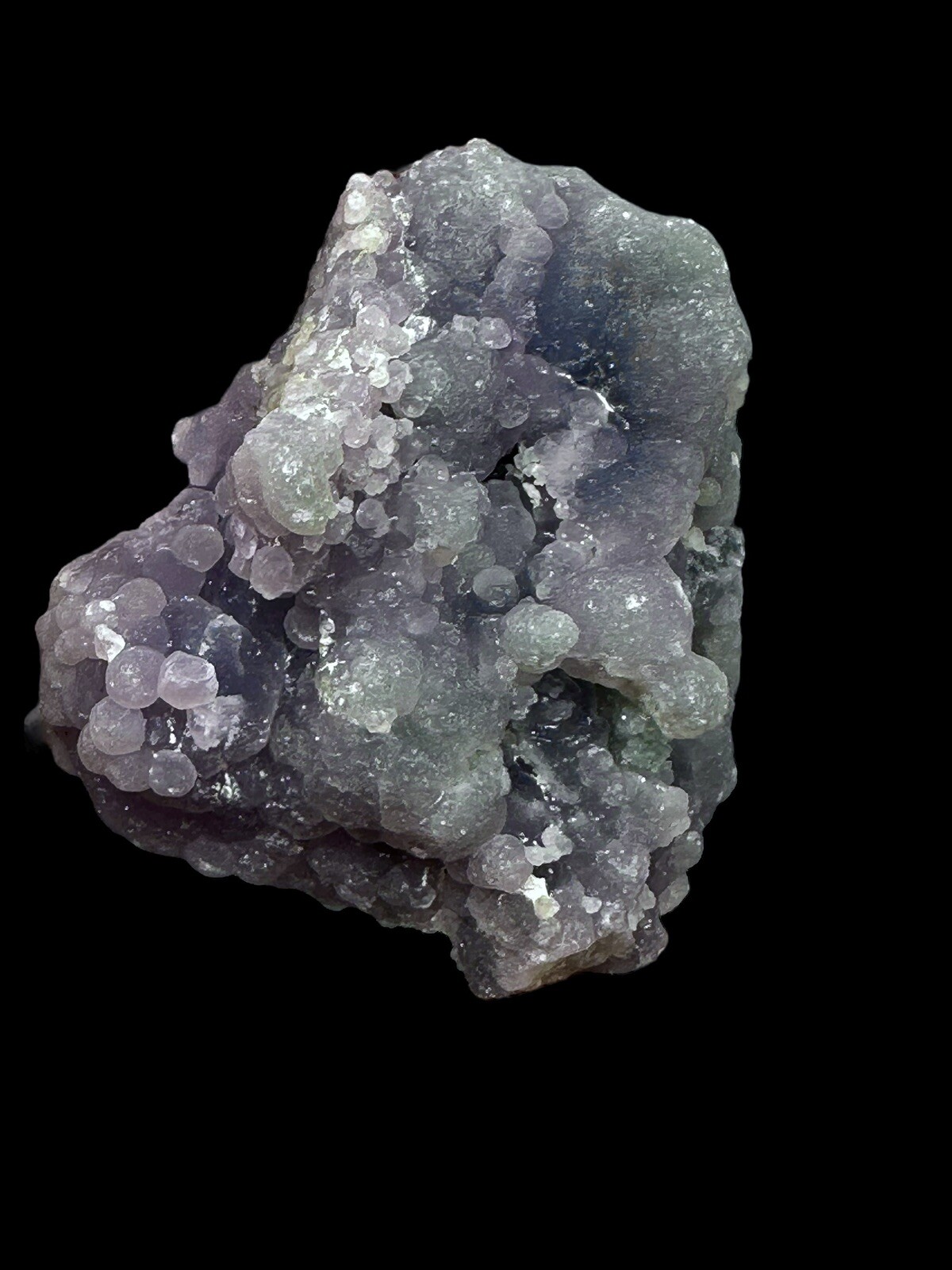 Blue& Purple Iridescent Grape Agate Cluster Mineral Specimen Crystal Botryoidal