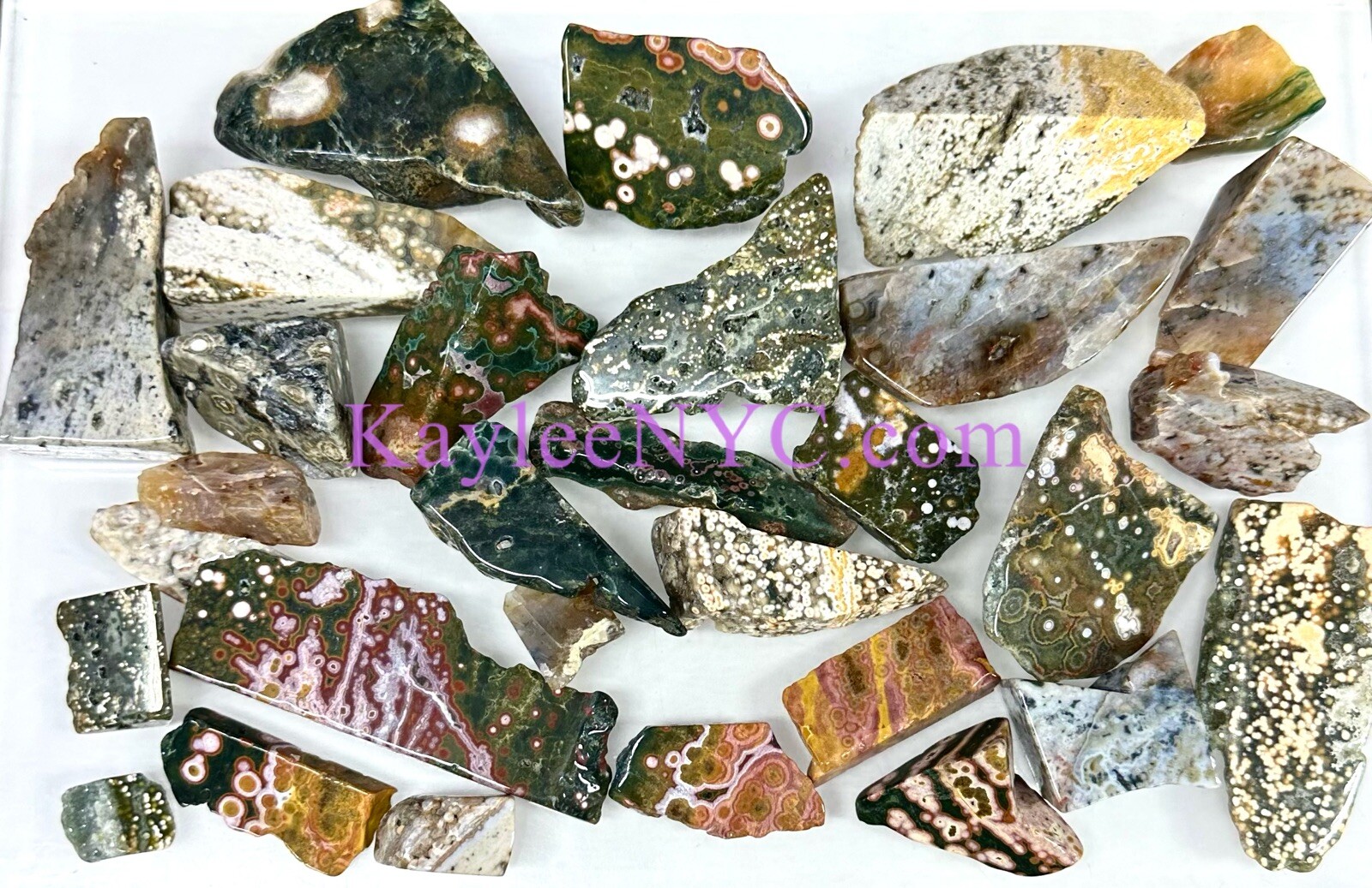 Wholesale Lot 2 Lbs Natural Ocean Jasper Freeform Slab