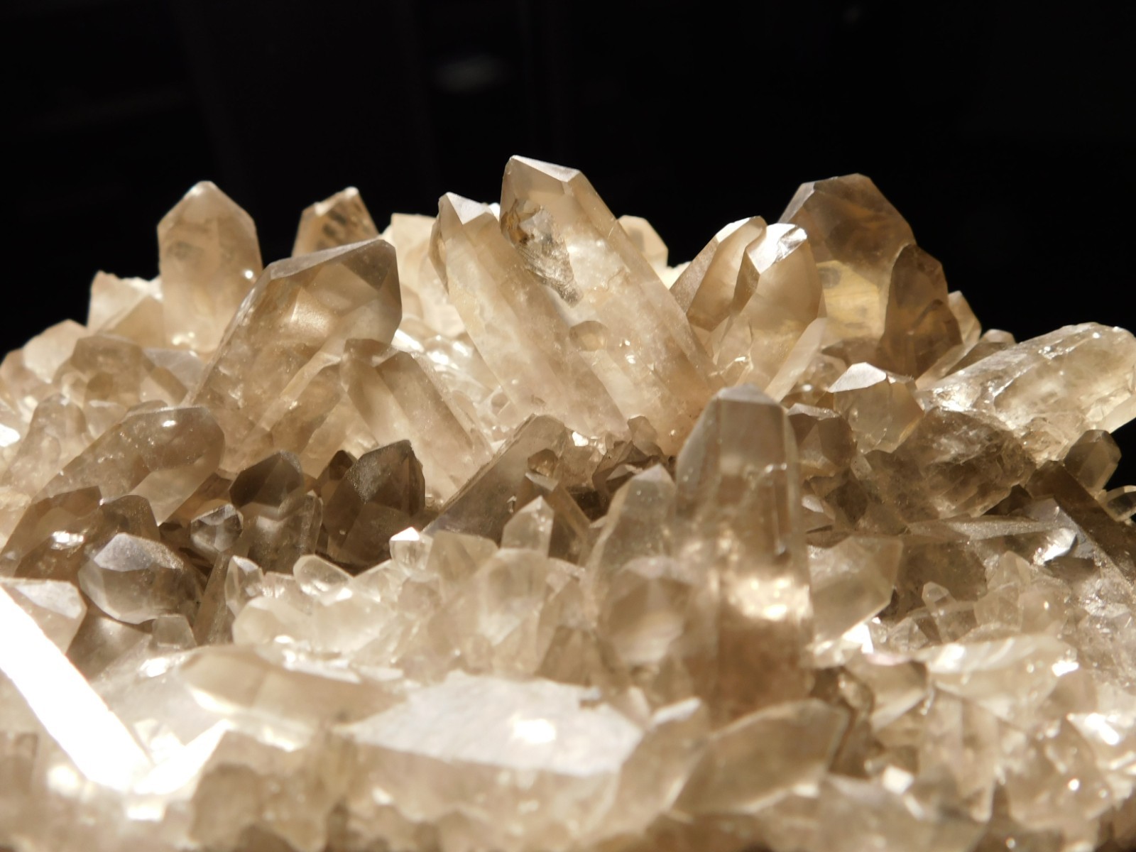 BIG! AAA SMOKY Quartz Crystal Cluster with Stand Brazil 1868gr