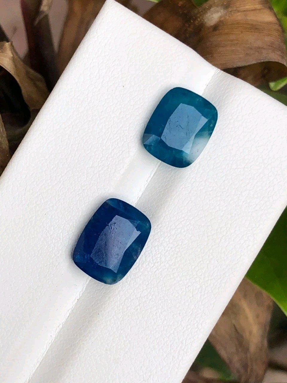 Natural Color Change Hackmanite Hayun Pair 5.50 Ct UV Fluorescent Cushion Gems