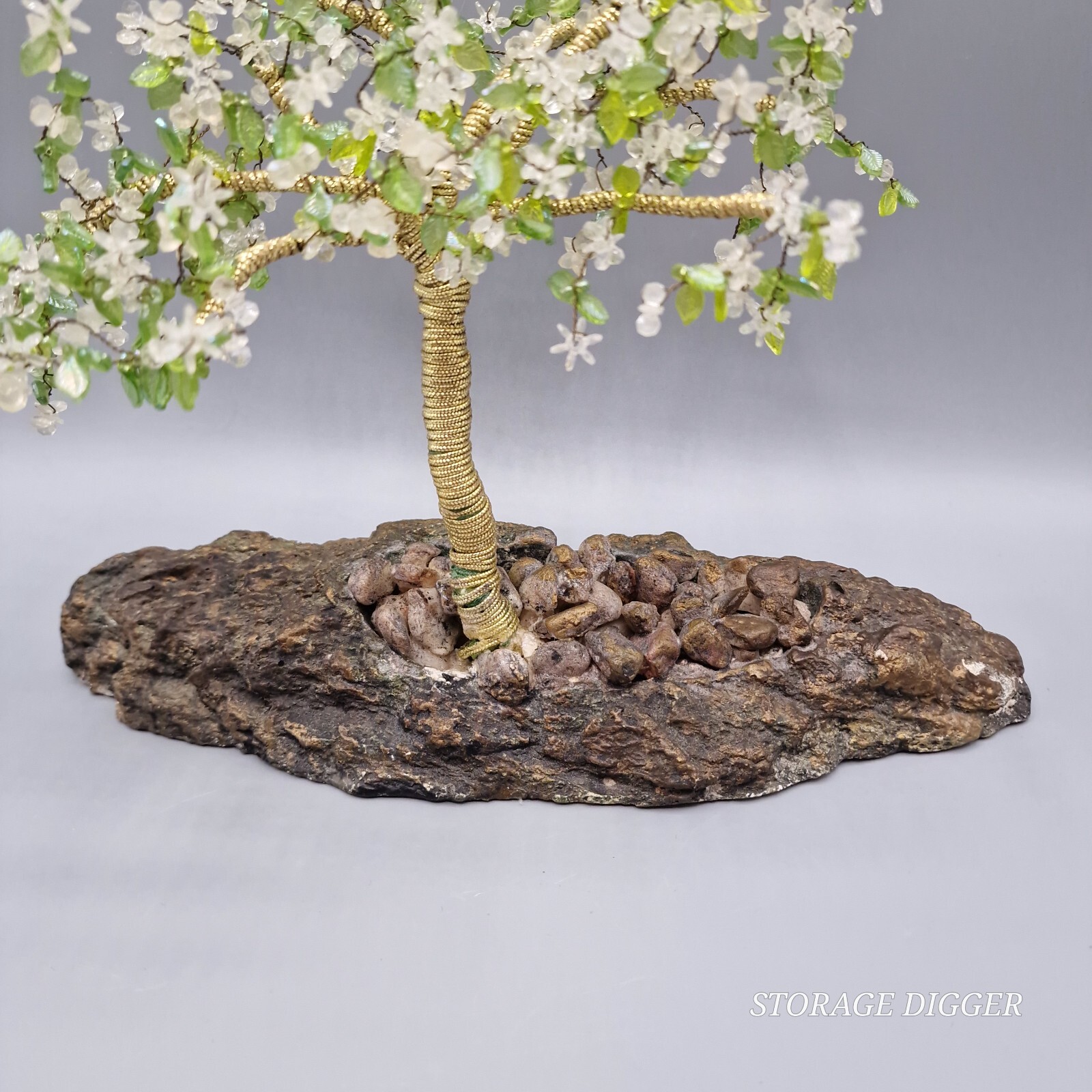 VTG Bonsai Crystal Tree Table Decor Handmade Decoration Spiritual Gift Blooming
