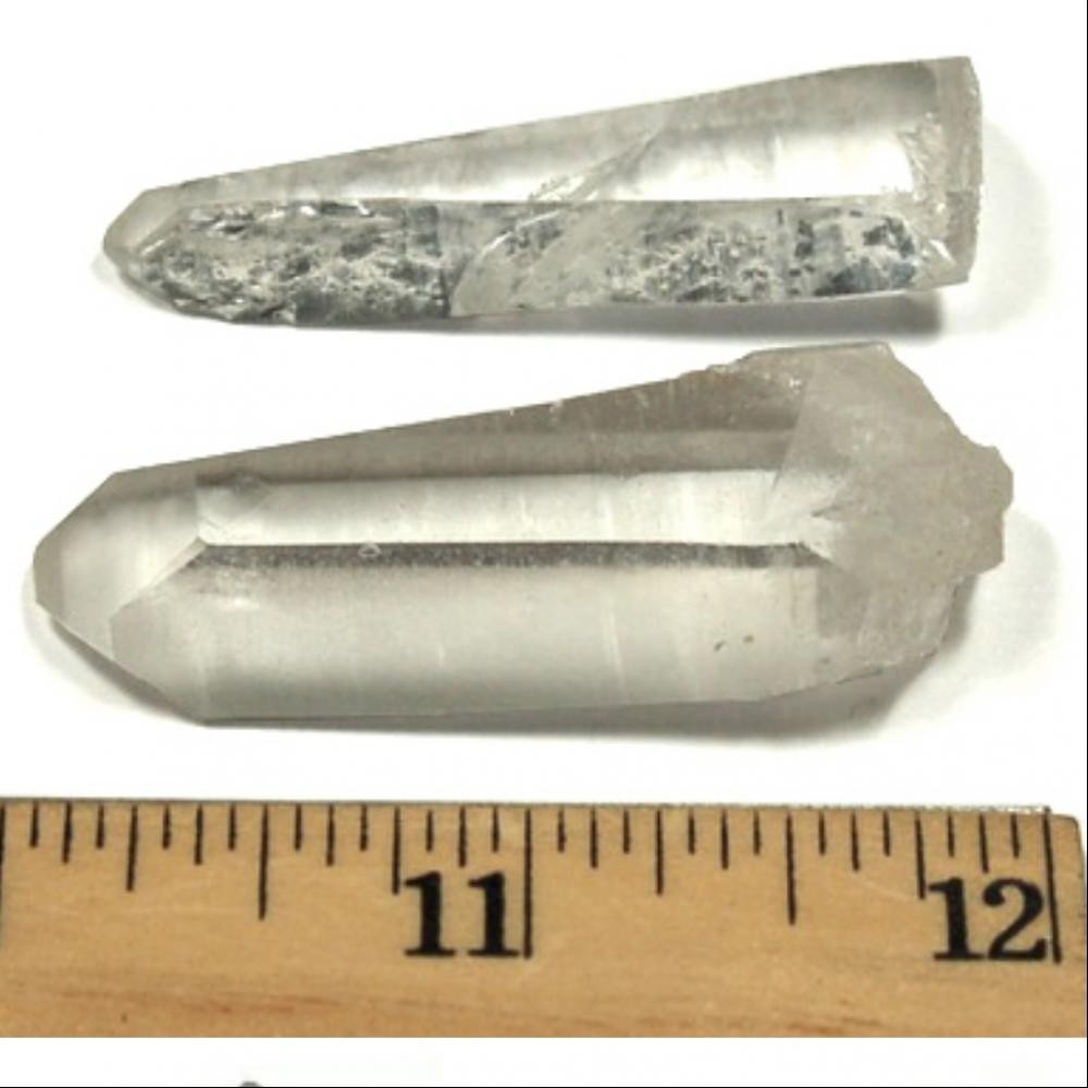 Lemurian Crystal Points Clear Quartz Mixed Grade/Sizes Wholesale Bulk 1Lb Brazil