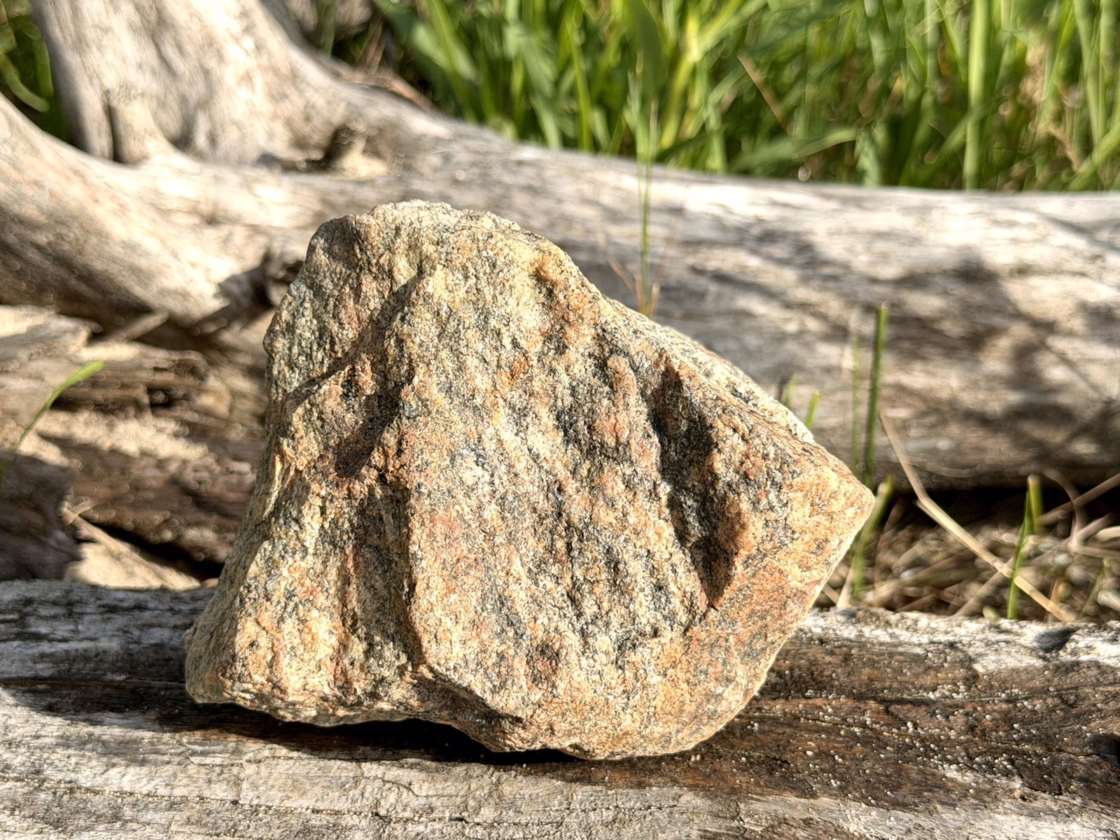 Natural Lake Michigan Rock Speckled Granite With Pink Hue Large LOOK! 👀 2.7lb+