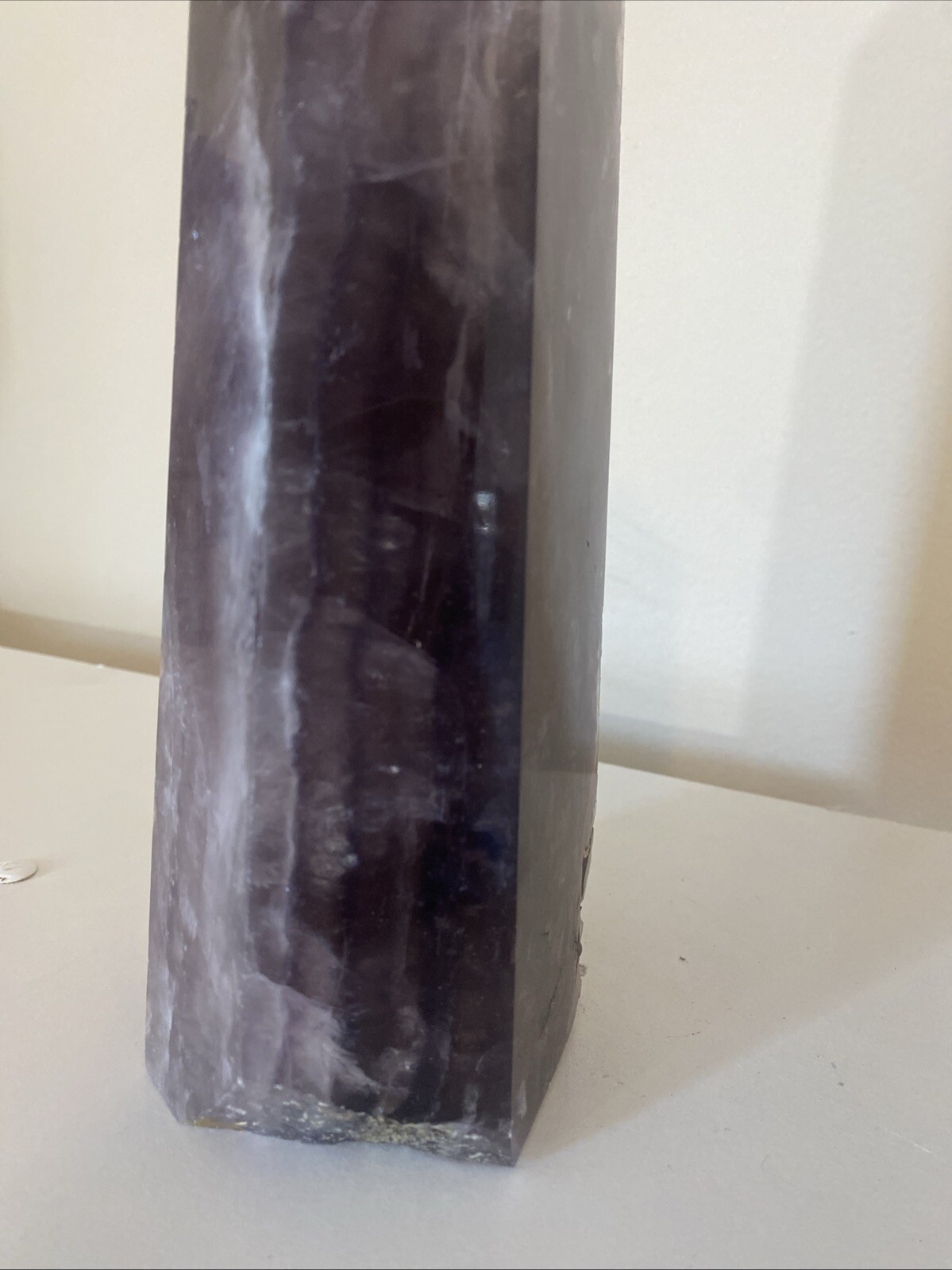 9lb XL Purple Flourite Polished Tower 12in Tall