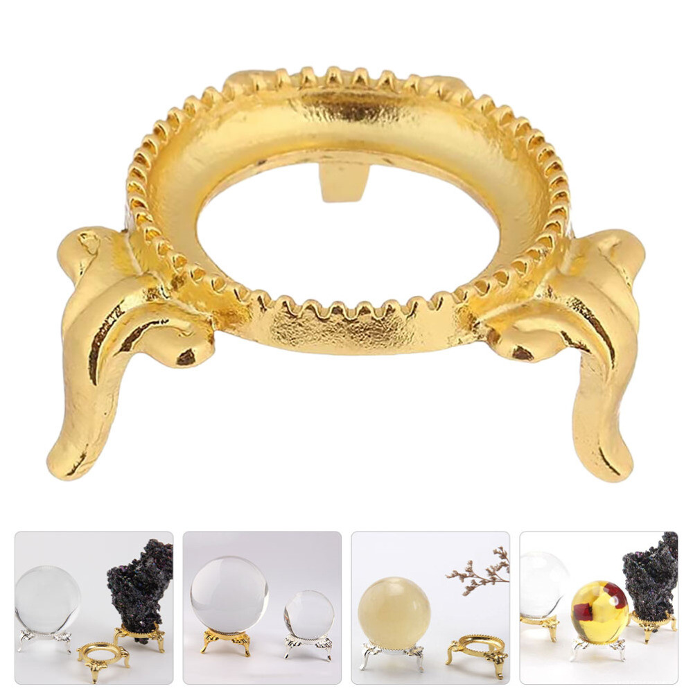 Alloy Crystal Ball Base Pedestals Ball Display Base Sphere Holder Decoration
