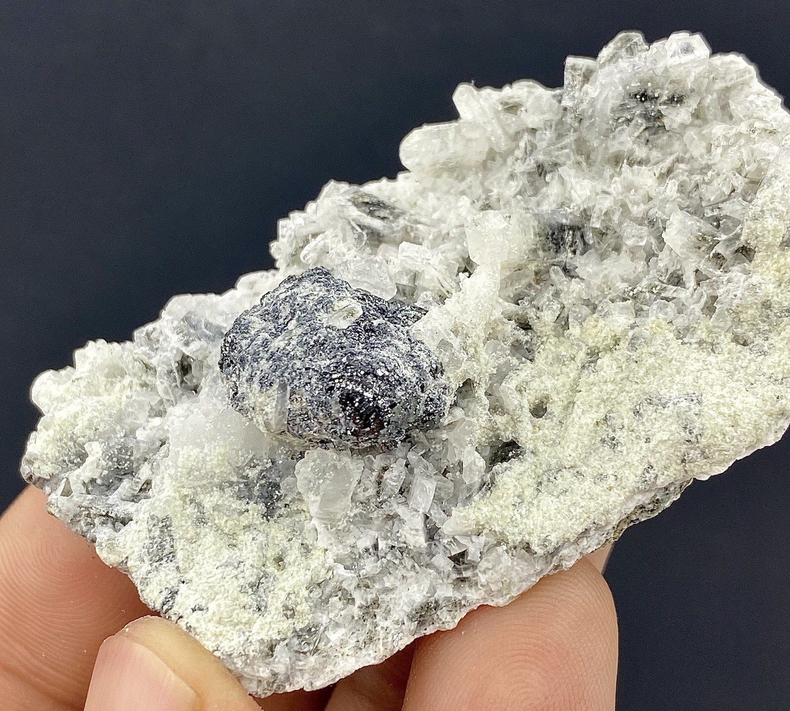 Hematite Crystal Specimen/ Sparkling Metallic Mineral, Pakistan 51 Gram