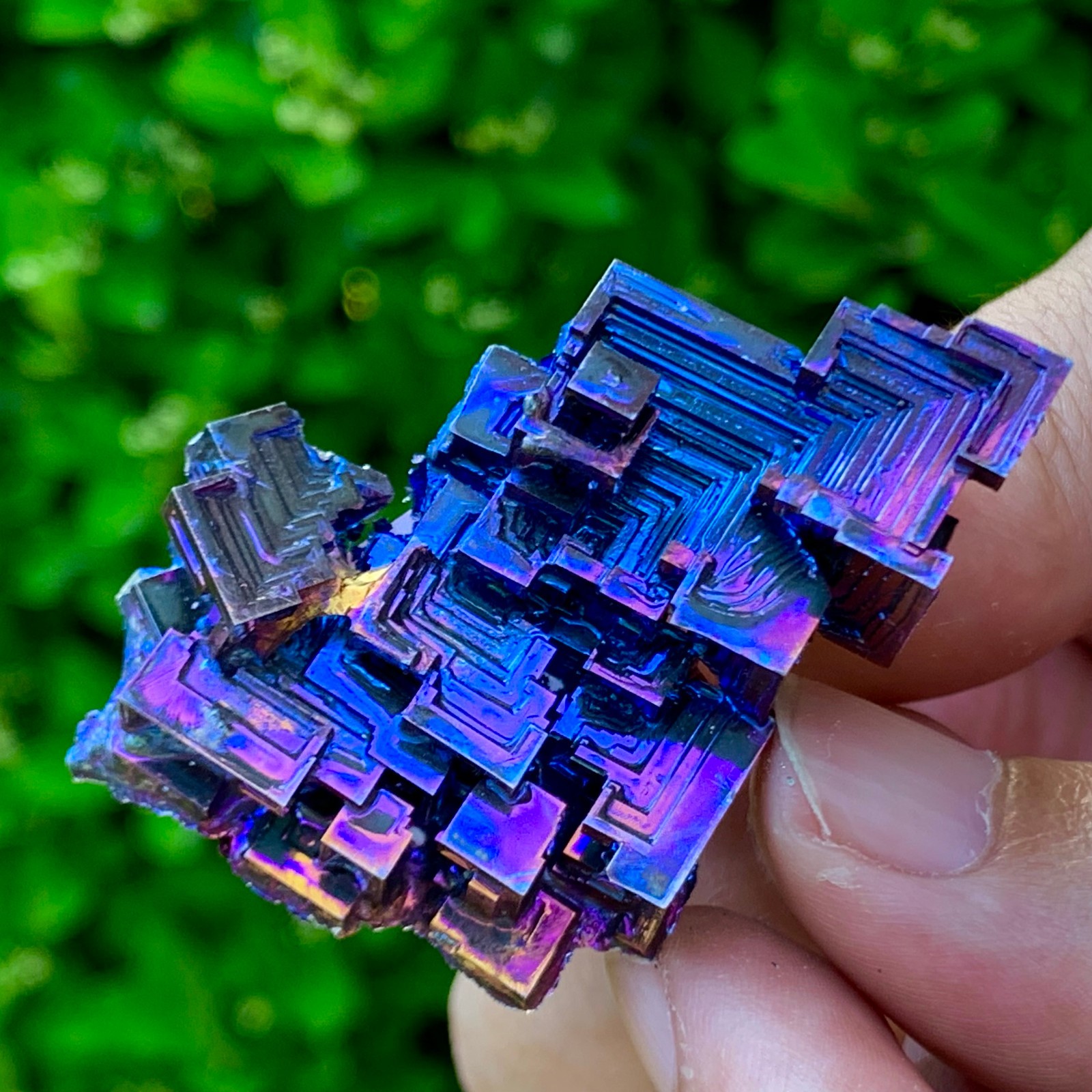 36G ram Bismuth rainbow crystal elementBi gemstone Mineral specimen healing
