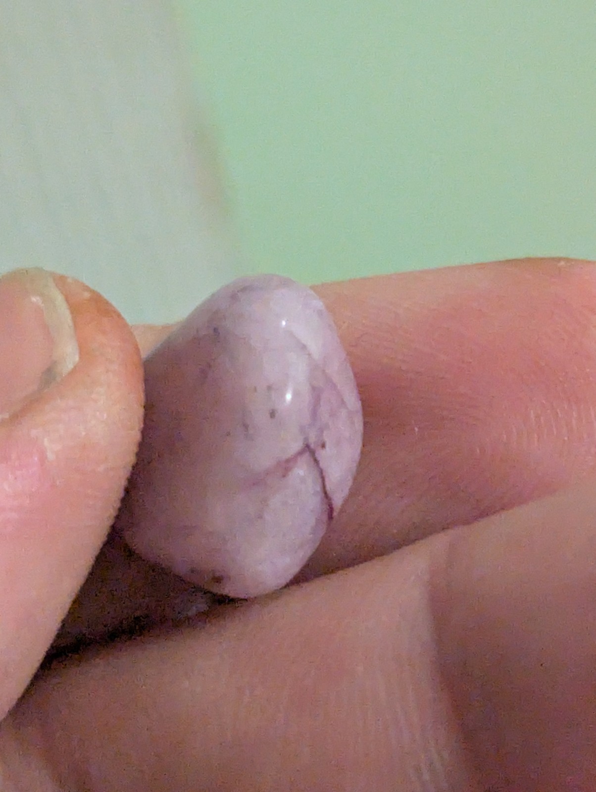 Small Light Purple/Lilac Tumbled Stone Likely From My 25-30 Year Old Collection