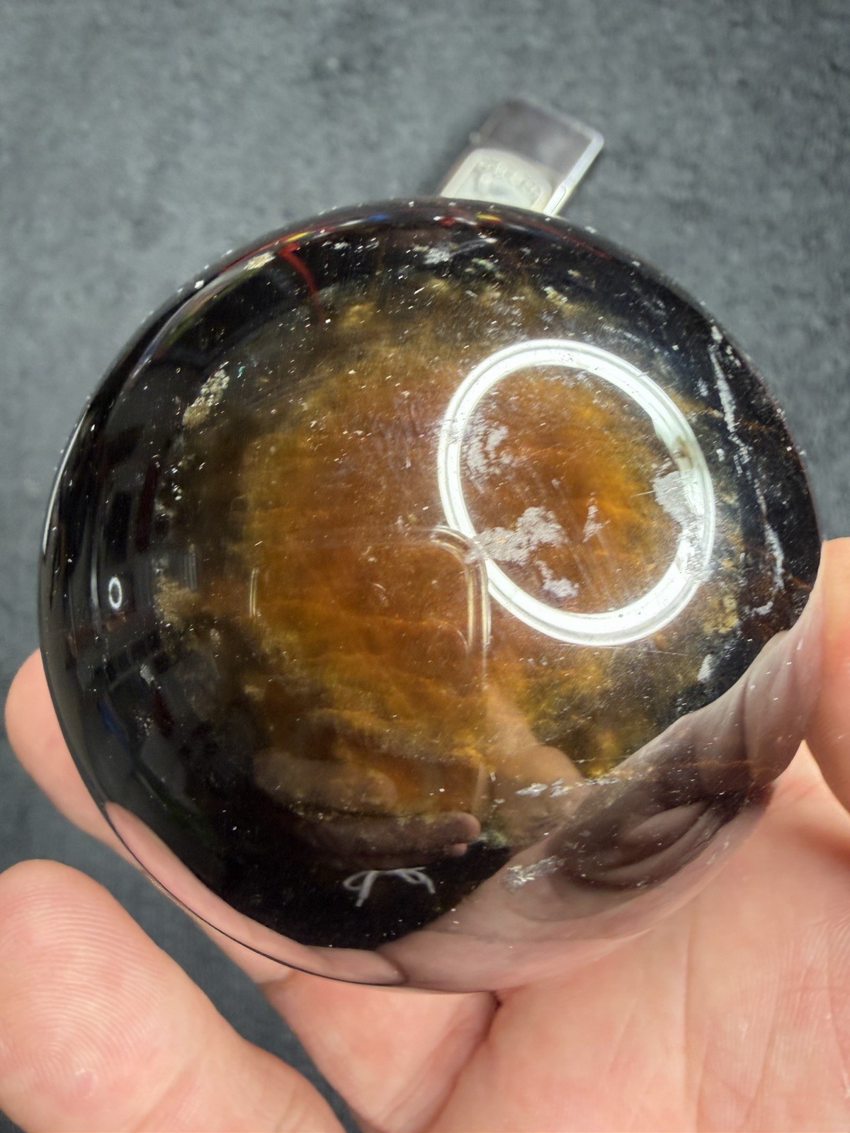 YELLOW TIGER’S EYE SPHERE – Mineral Brown Blue Tiger Reiki Charka Crystal Witch