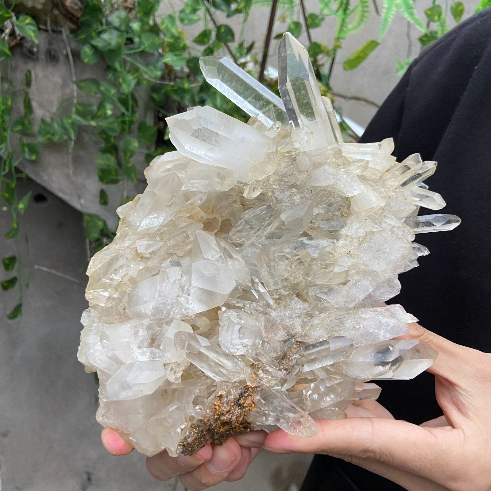 3.7LB Natural Clear White Crystal Quartz Cluster Rough Healing Specimen