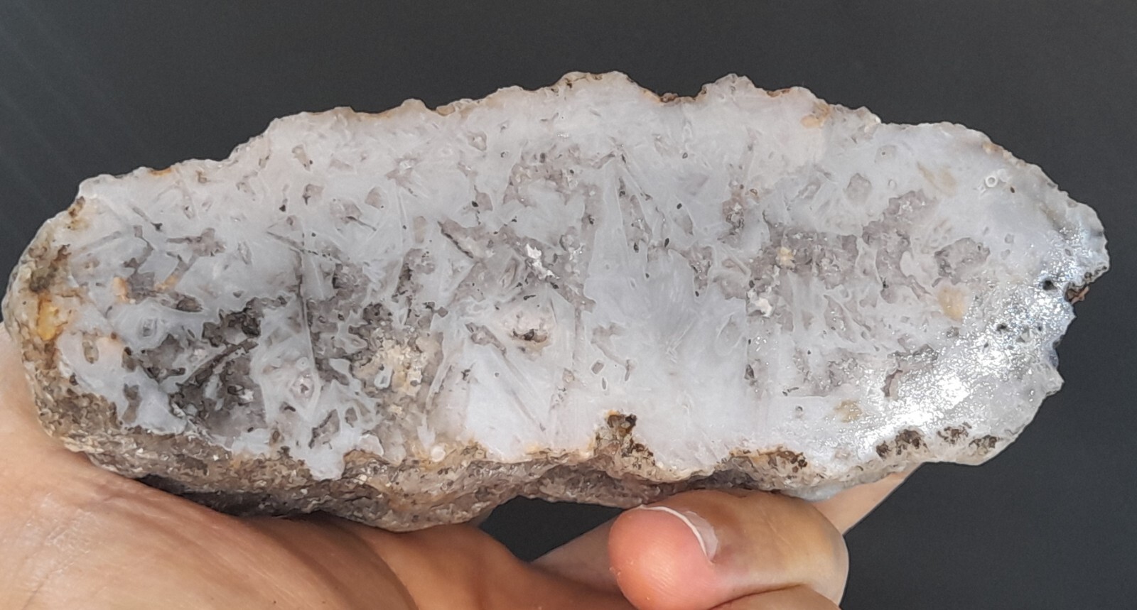 1295g/2.86 lb turkish core agate stone rough, customs duty included