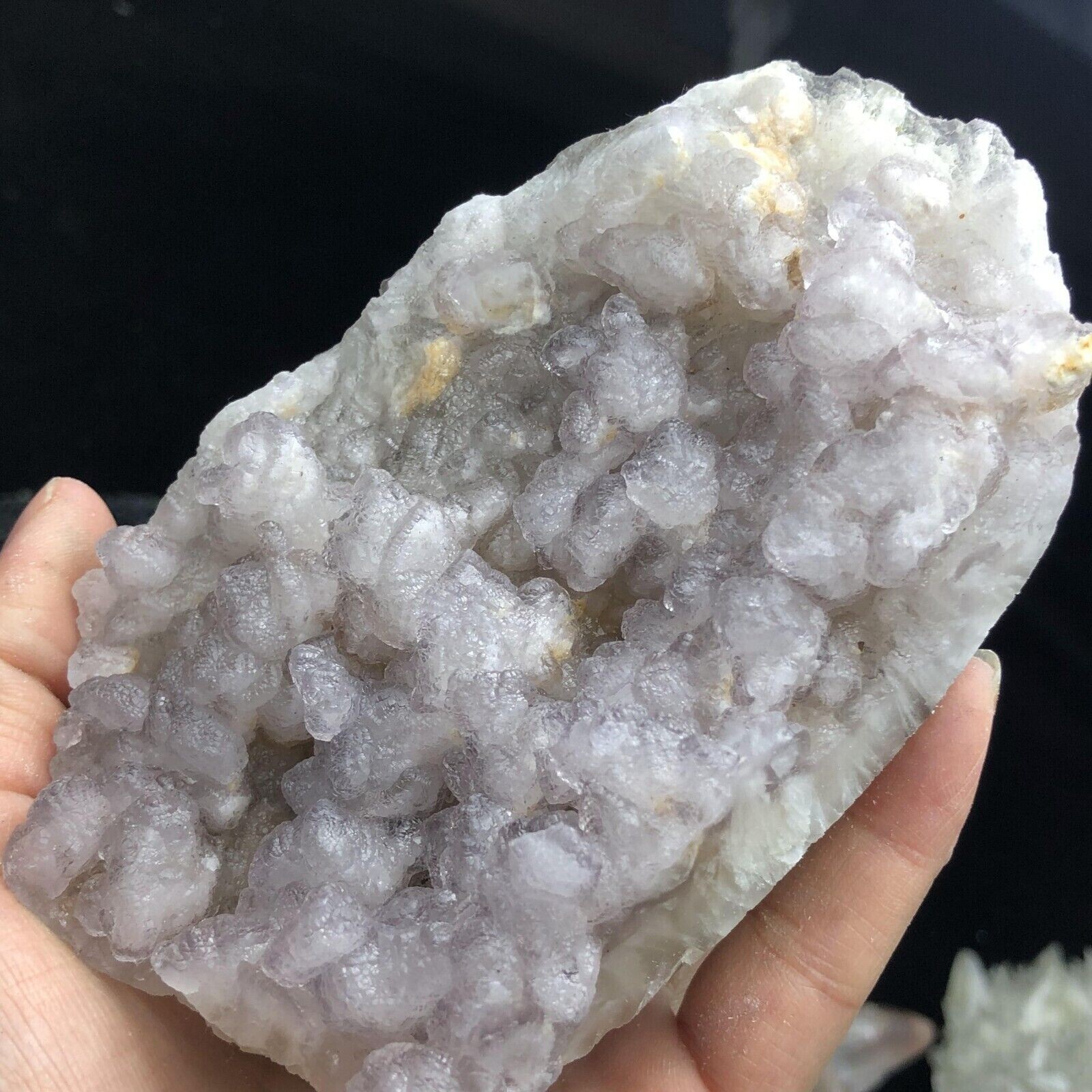 517g Translucent Light Purple Spherical Fluorite & Pyrite Mineral Specimen/China